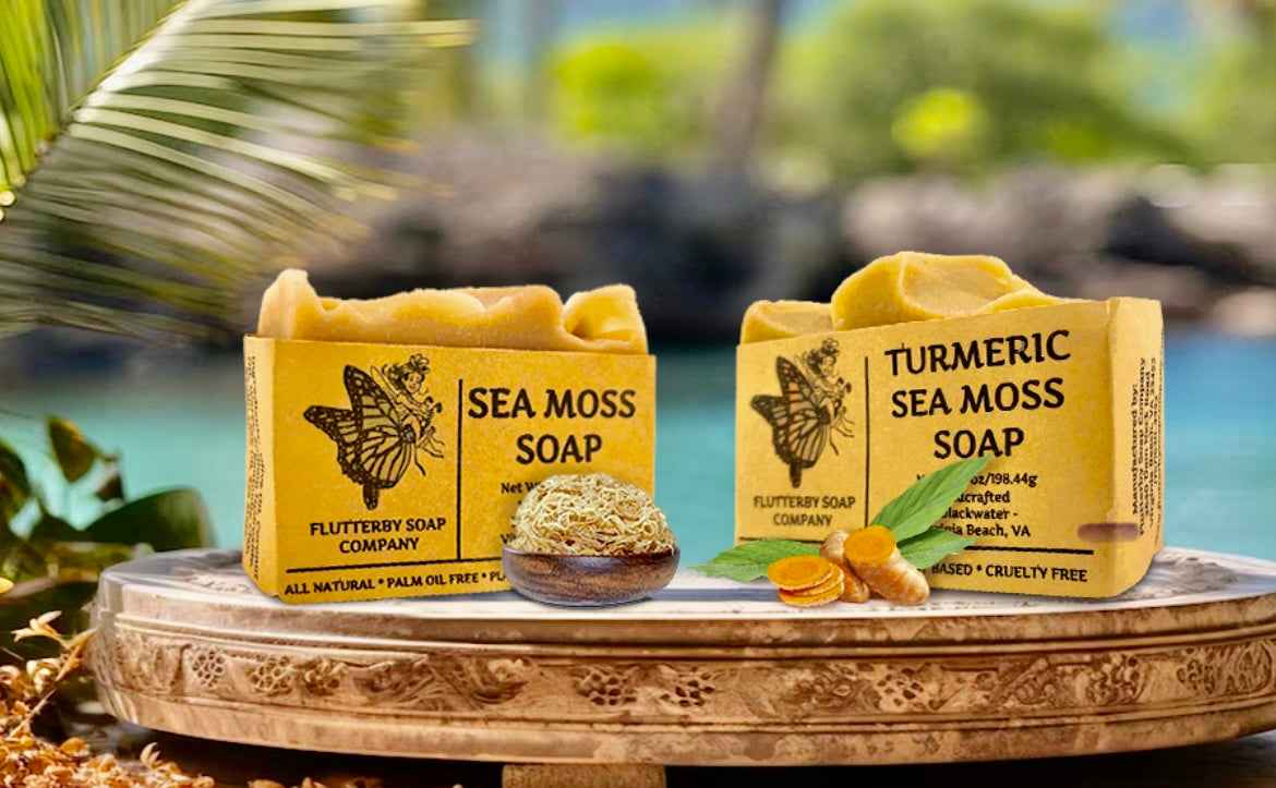 Organic Sea Moss Soap – Handcrafted Pure and Natural Bar Soap for Face & Body
