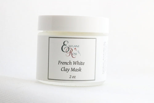 French White Clay Mask - Gentle Exfoliating Face Mask for Sensitive & Dry Skin