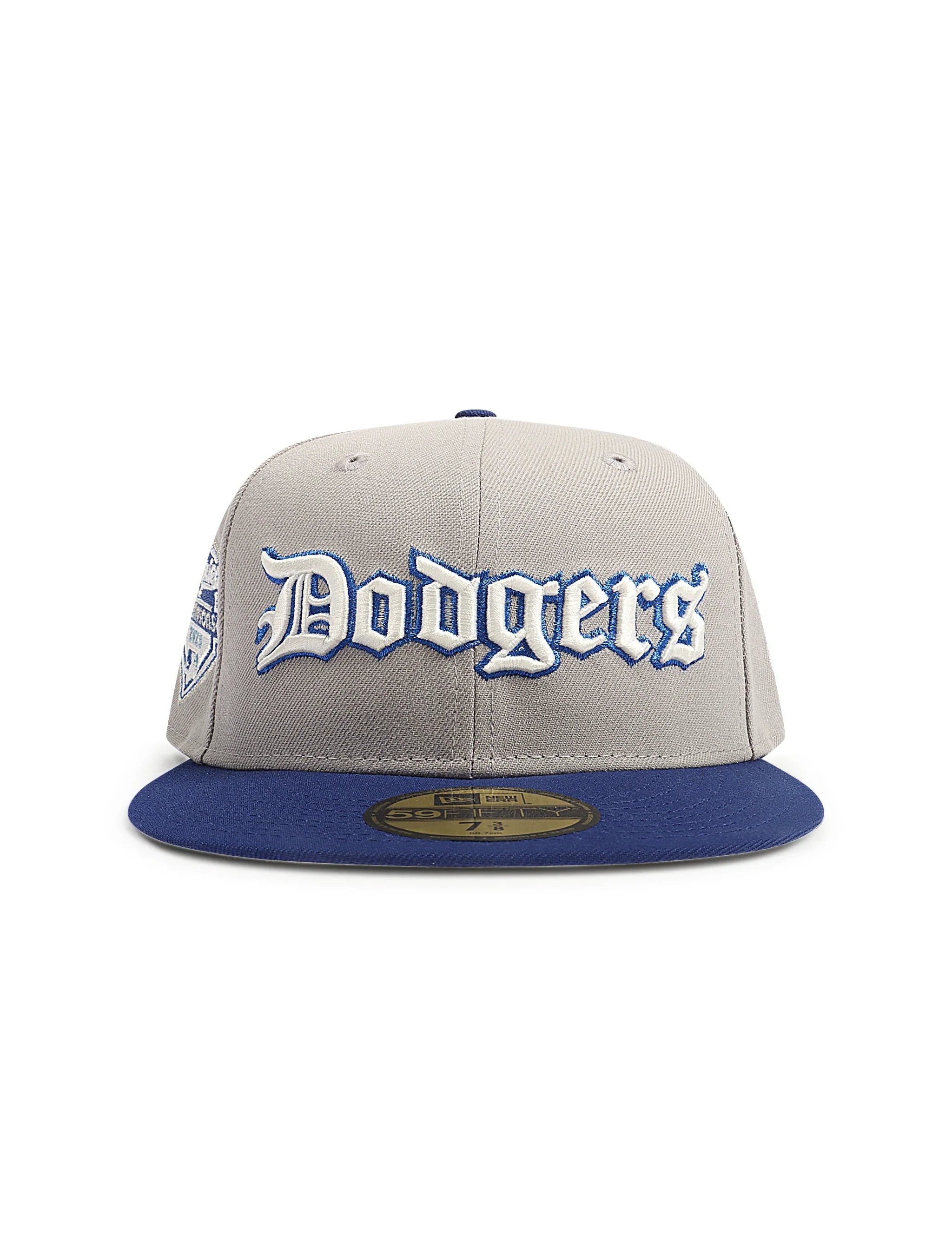 New Era 5950 Dodgers Champions Script Hat - Grey by Denim Exchange