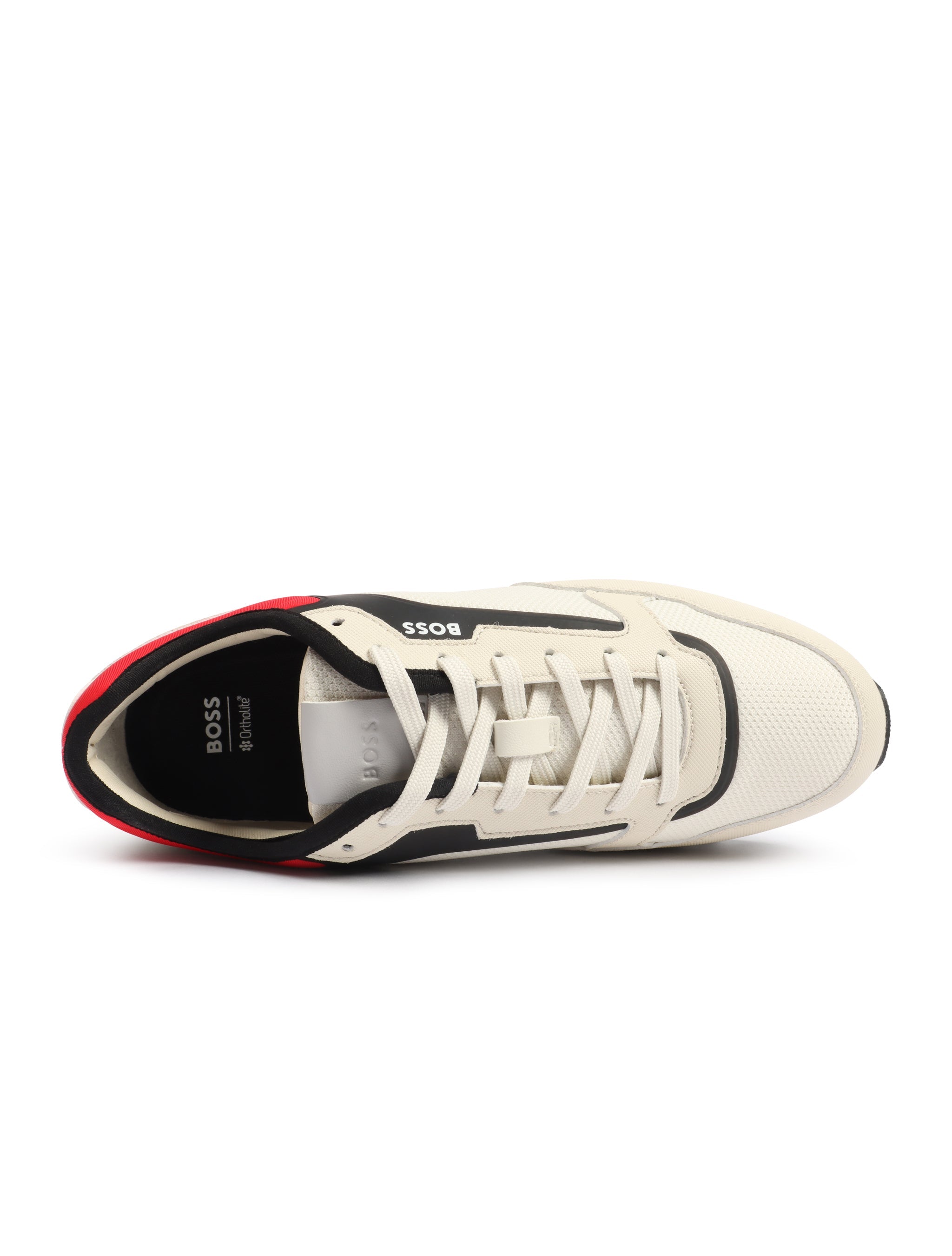 Hugo Boss Mens Parkour Runn Shoes - Light Beige by Denim Exchange