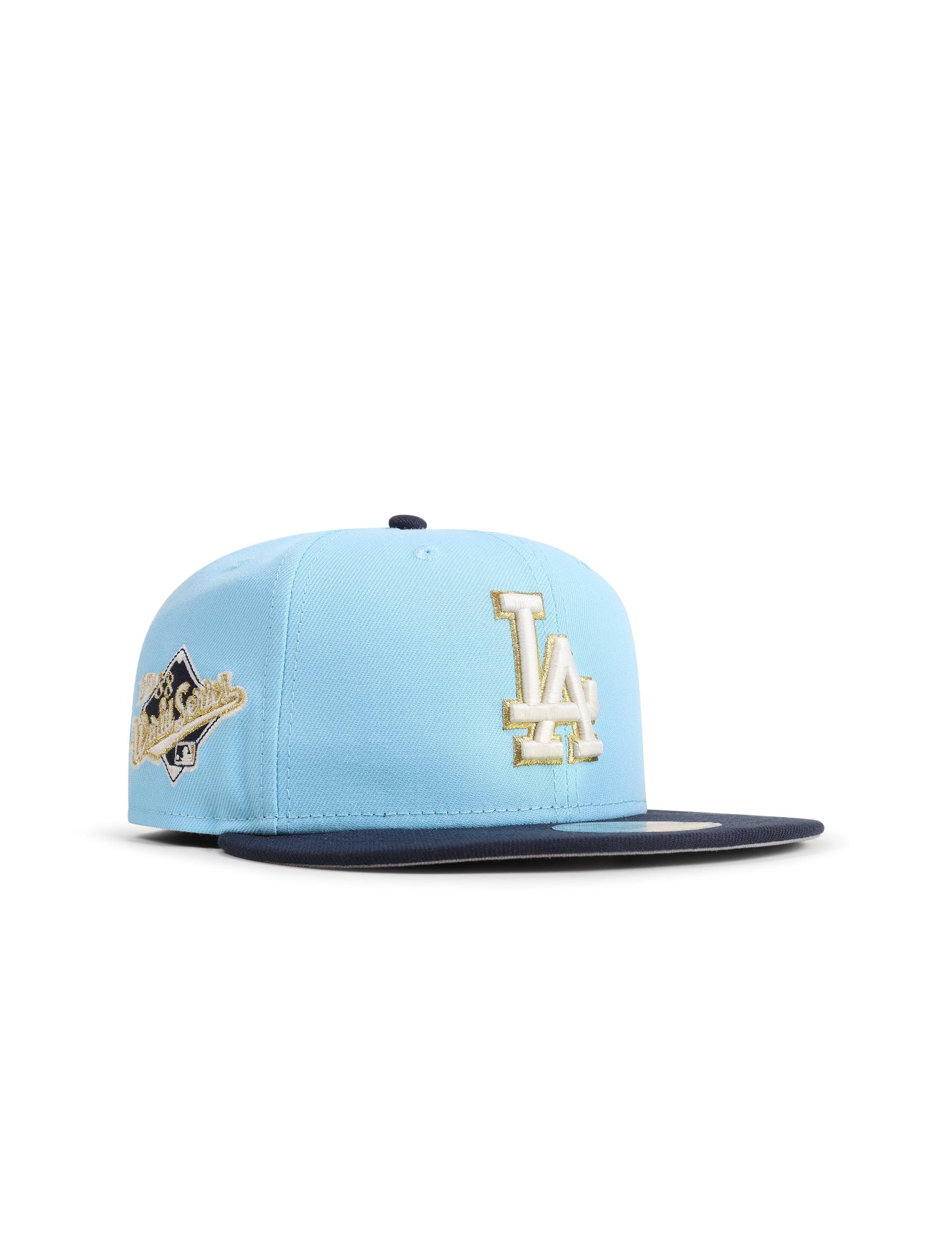 New Era 5950 Dodgers 1988 World Series Hat - Dosientos Blue/Navy by Denim Exchange