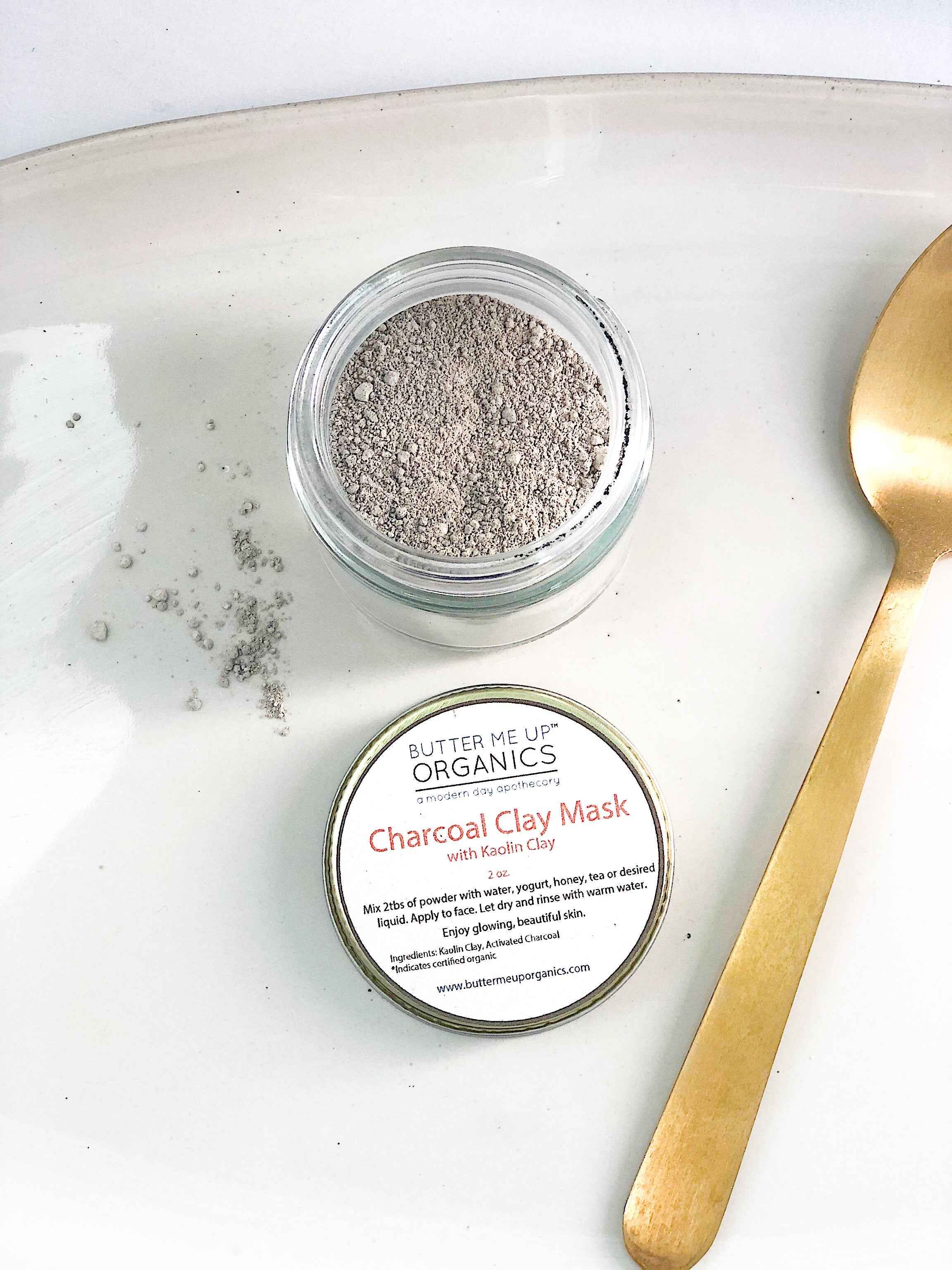 Organic Charcoal Mask / Activated Charcoal Mask by Butter Me Up Organics