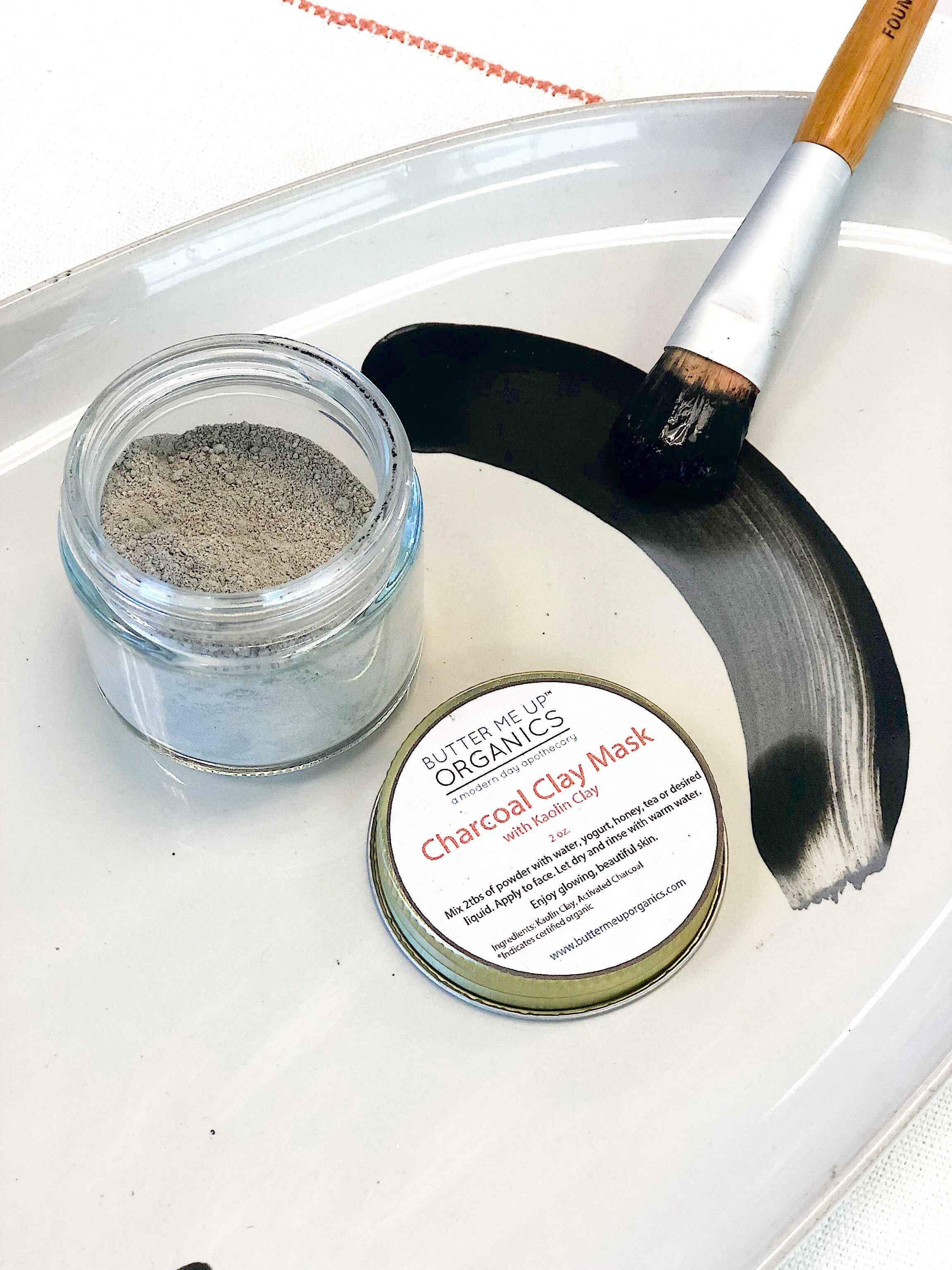 Organic Charcoal Mask / Activated Charcoal Mask by Butter Me Up Organics