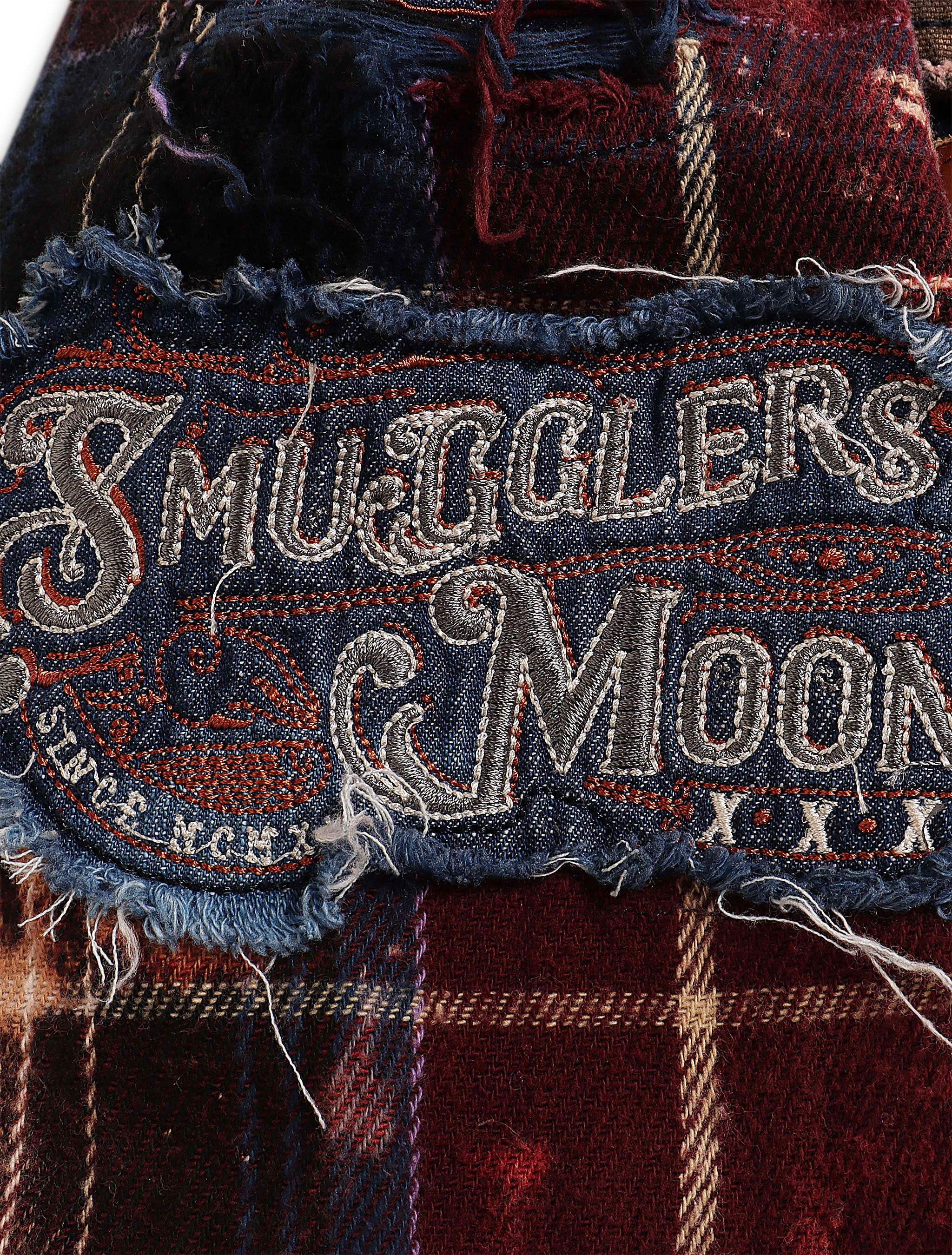 Smugglers Moon Button Up Woven Top - Bleached Plaid by Denim Exchange