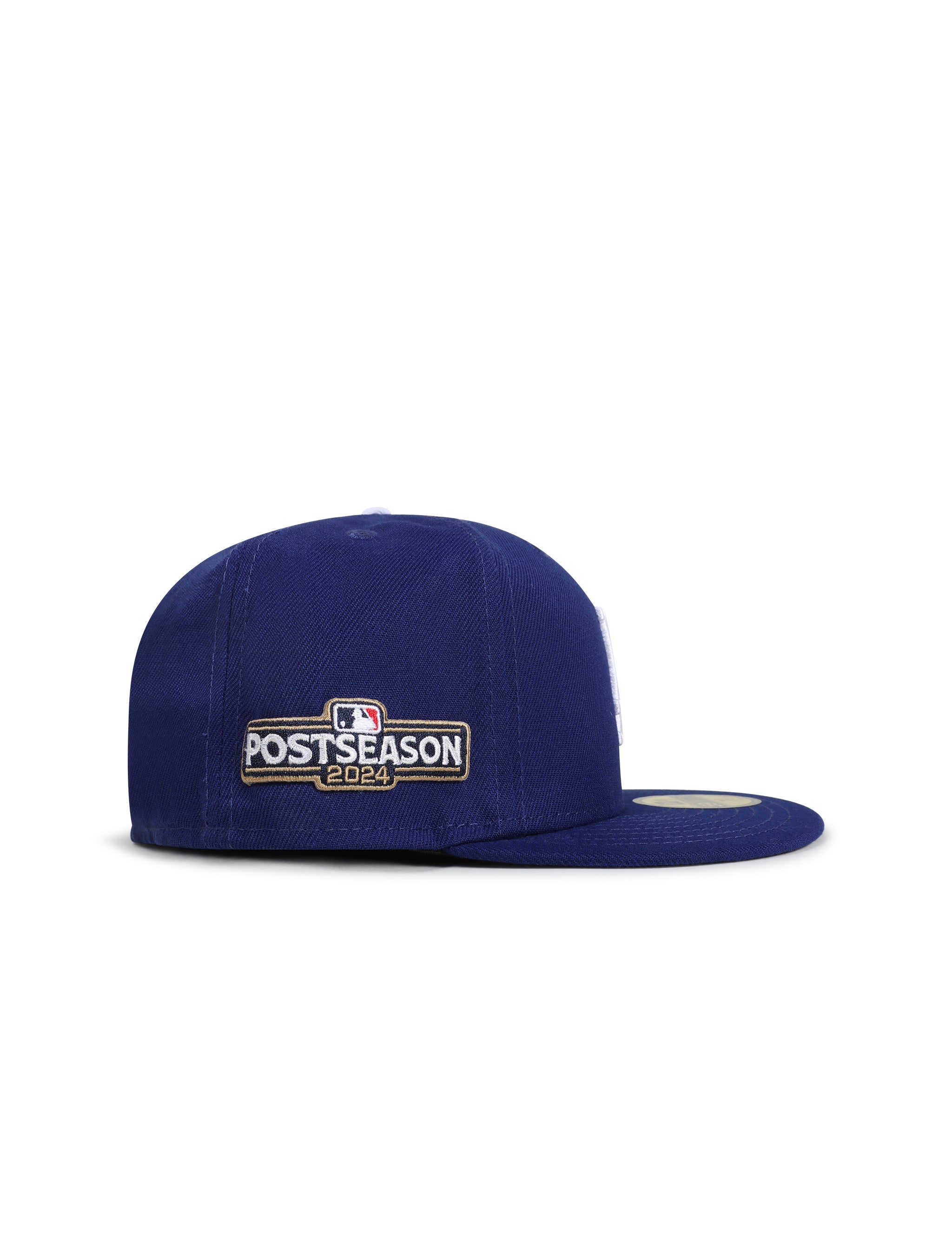 New Era 5950 Dodgers Post Season 2024 Fitted Hat - Royal Blue by Denim Exchange