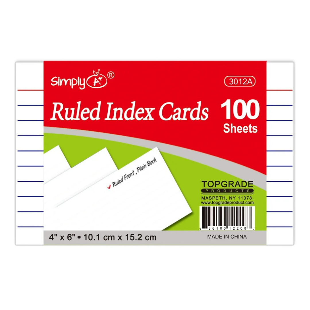 Index Card 4 × 6″ paquete 100 pk by Farmacias Savia