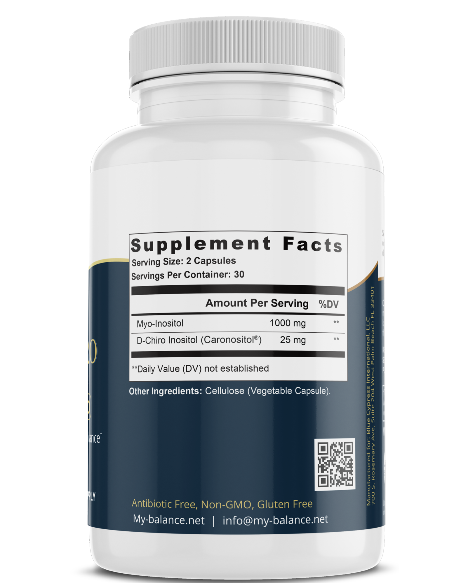 Myo D-Chiro Inositol - Supports Metabolic / Hormonal Balance by My Balance
