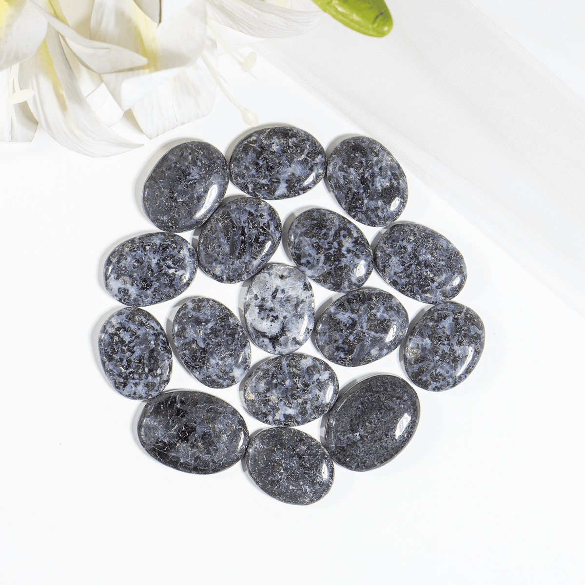 Indigo Gabbro Pocket Stones (Dreams and Intuition ) DestGlow