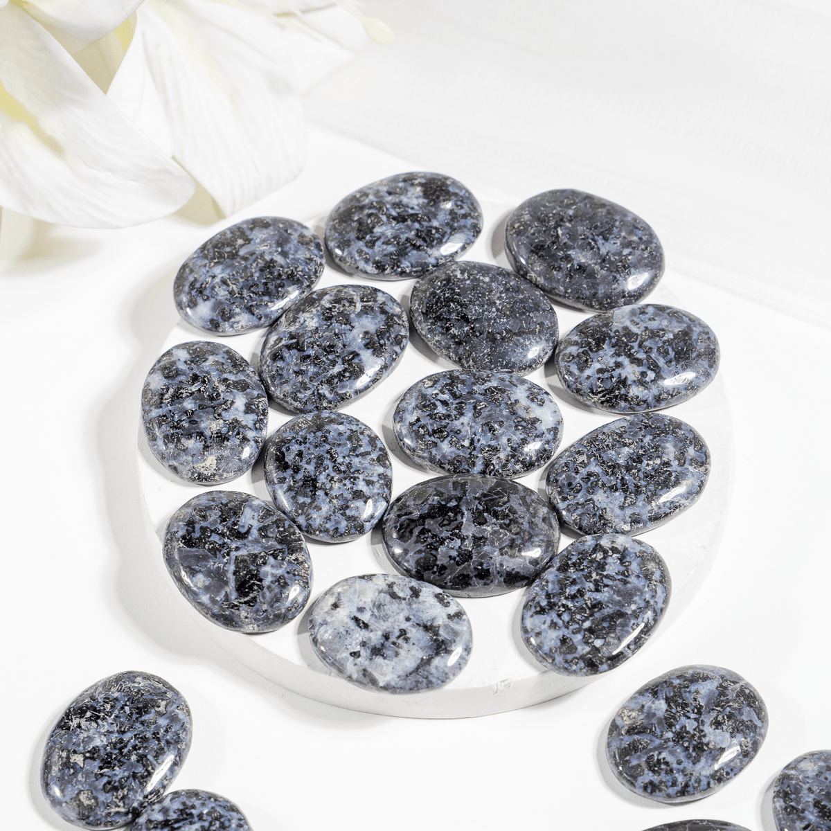 Indigo Gabbro Pocket Stones (Dreams and Intuition )