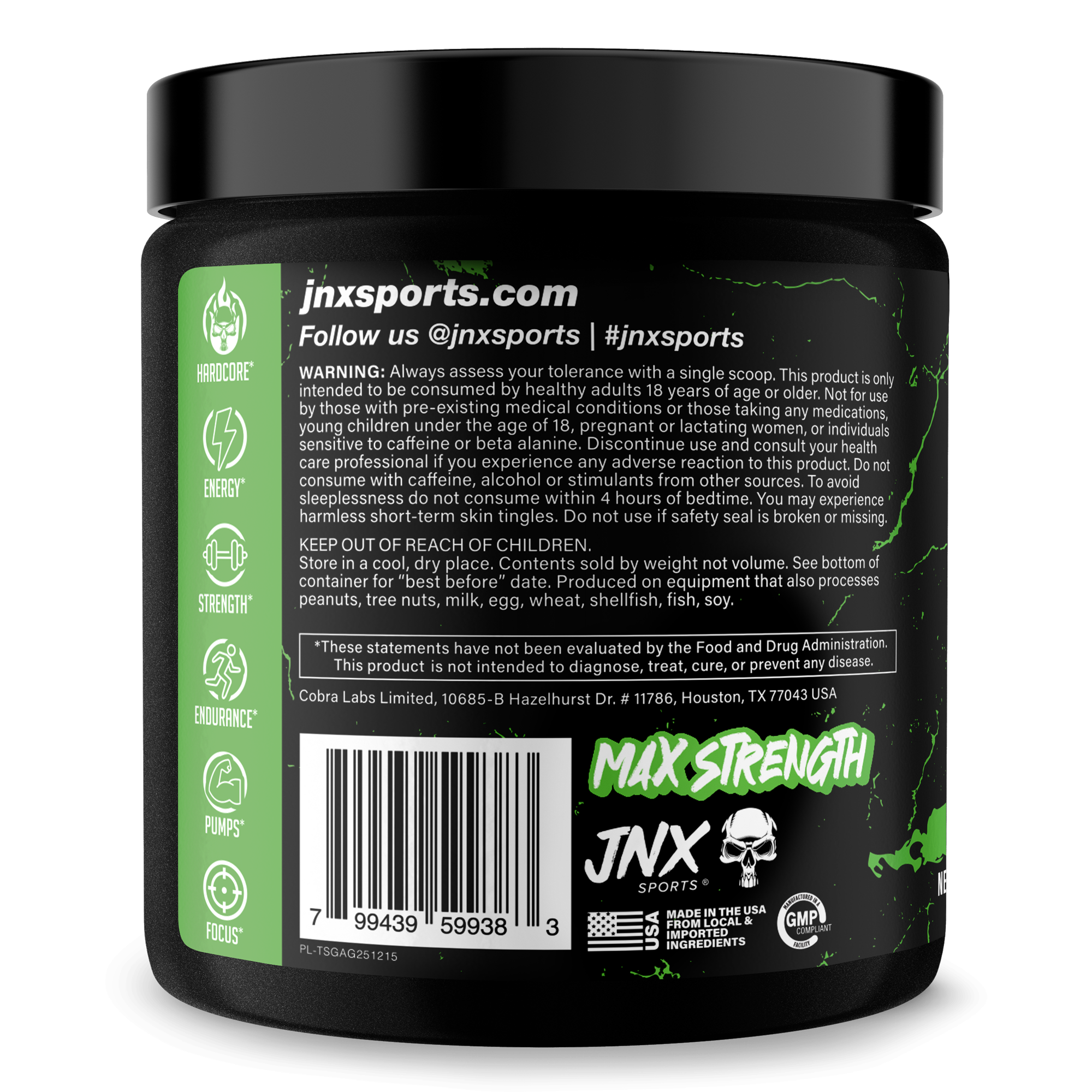 The Shadow! Pre-Workout by JNX Sports