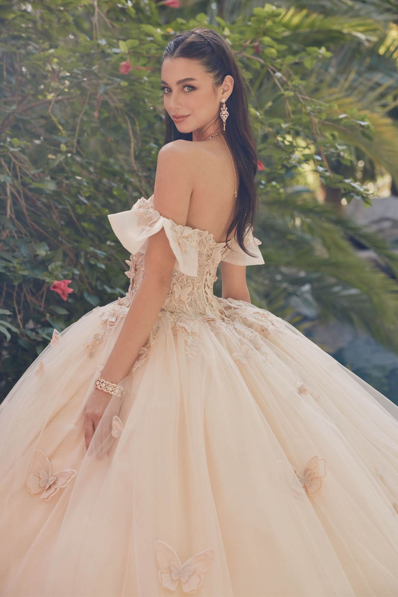 Juliet JT1448J Off the Shoulder A-Line Poofy Quinceanera Ball Gown by DiscountDressShop
