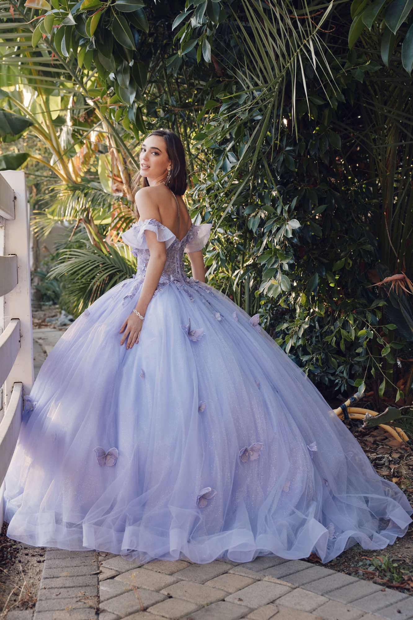 Juliet JT1448J Off the Shoulder A-Line Poofy Quinceanera Ball Gown by DiscountDressShop