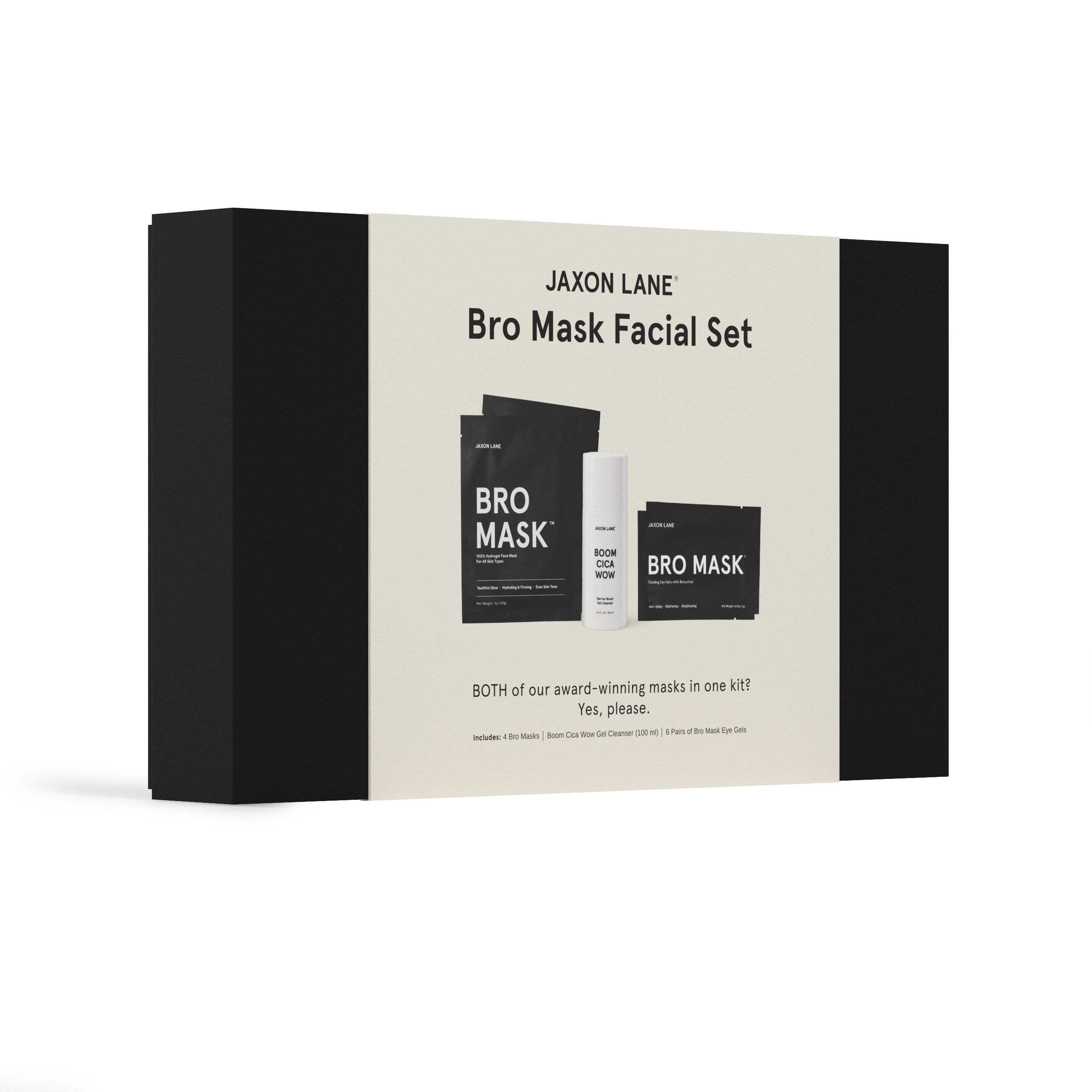Bro Mask Facial Set - Ready, Set, Glow Gift Box by JAXON LANE