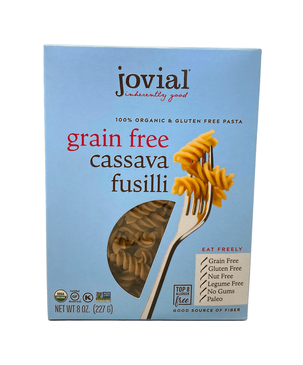 Fusilli, Cassava, Organic, Jovial, Gluten-Free, Grain-Free by Country Life Natural Foods