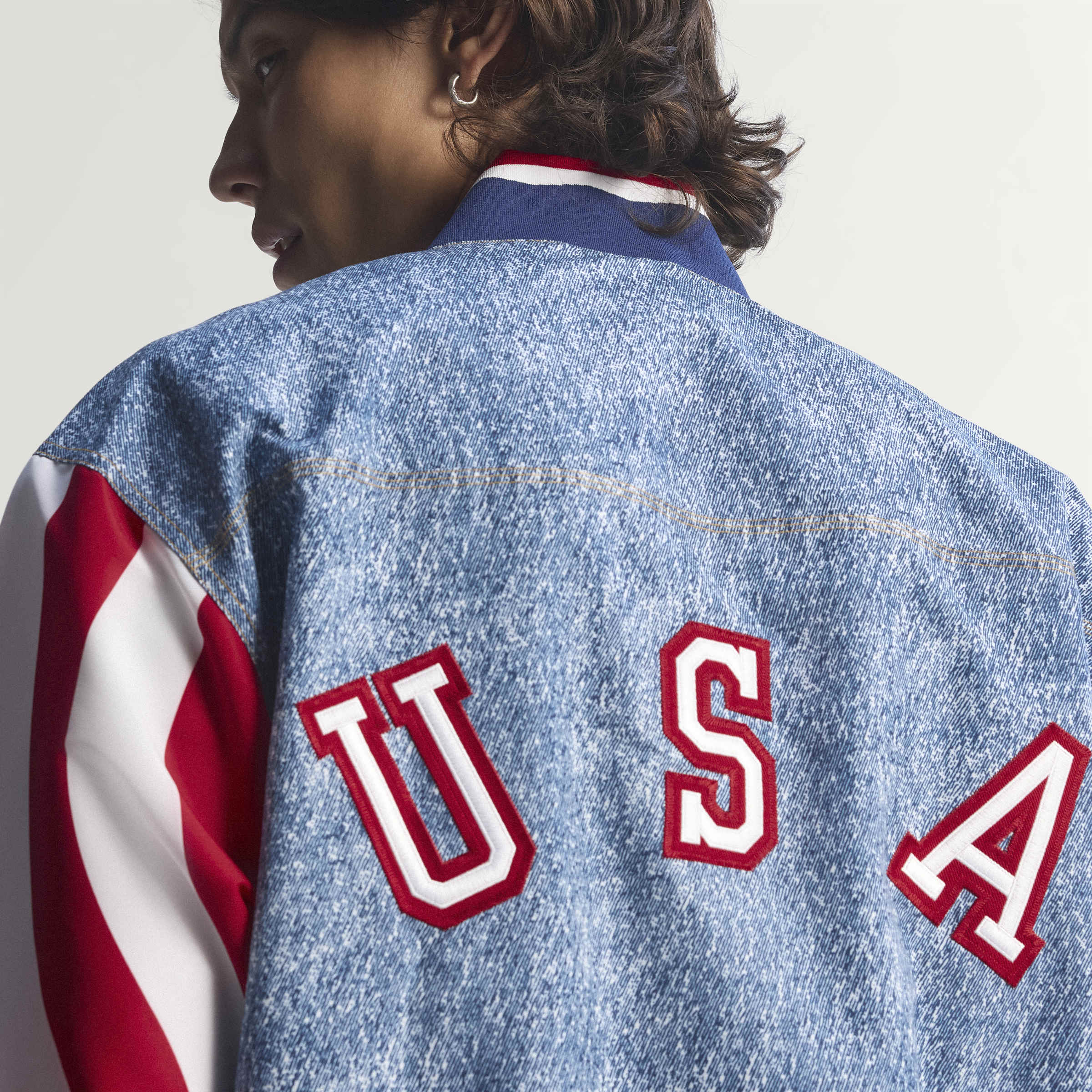 Adidas Mens Denim Graphic Track Jacket - Blue by Denim Exchange