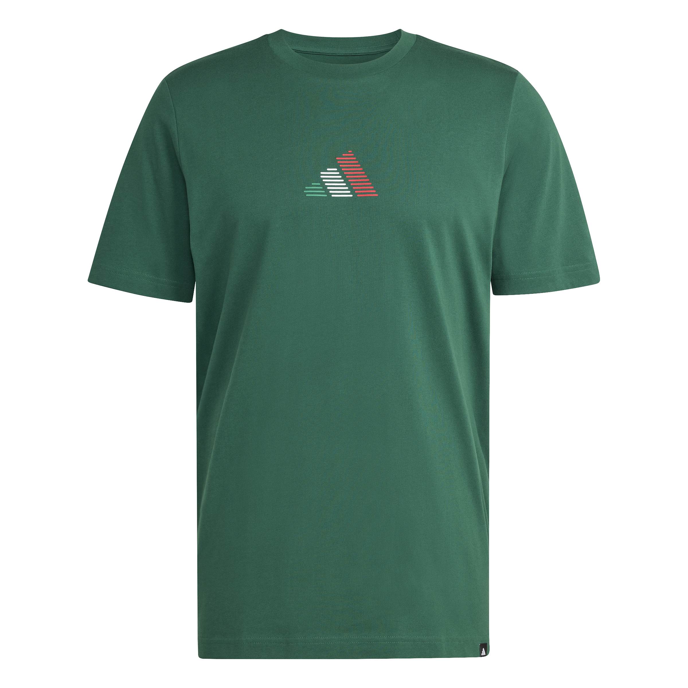 Adidas Mens Mexico Azteca Tee - Dark Green by Denim Exchange