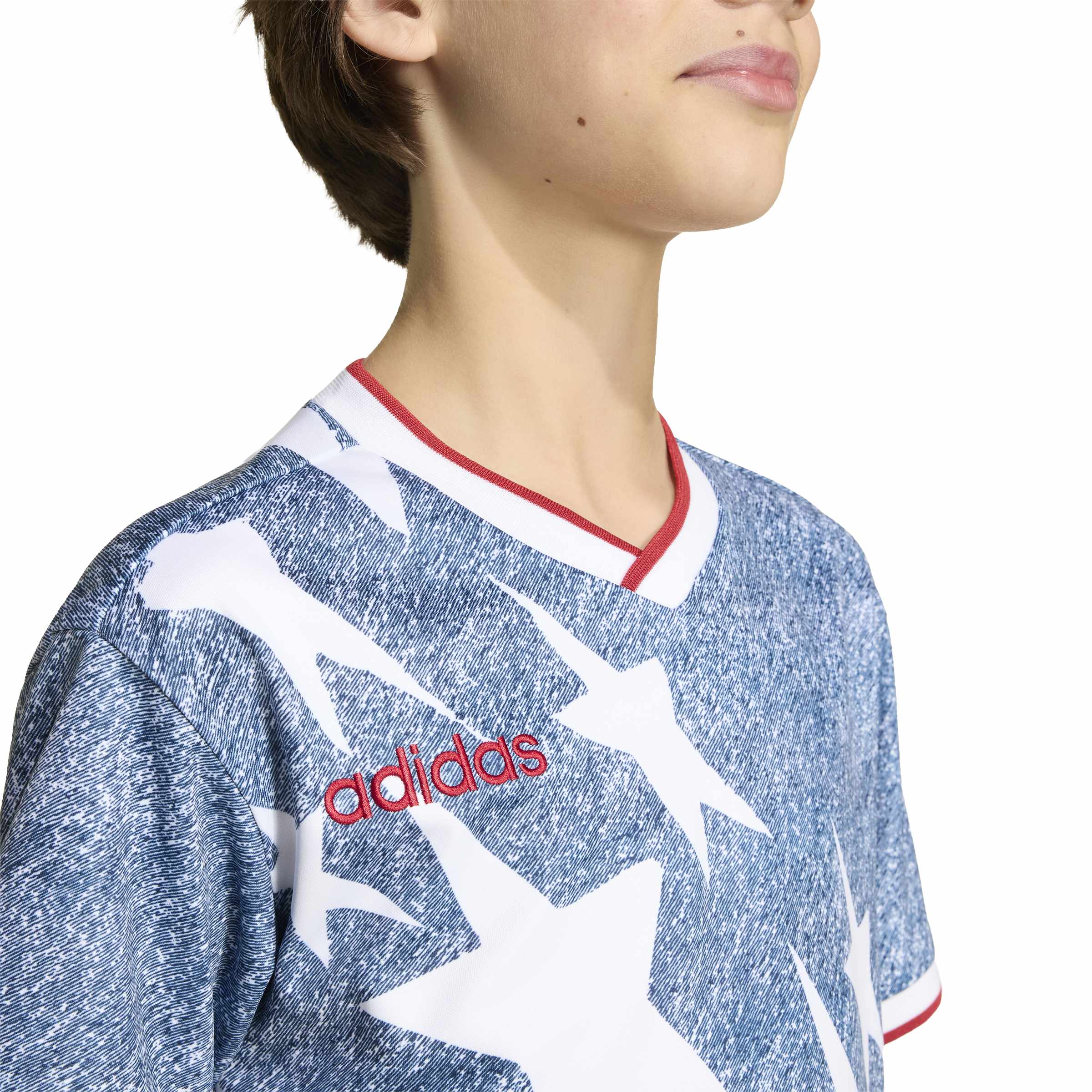 Adidas Kids Denim Graphic Jersey - Blue by Denim Exchange