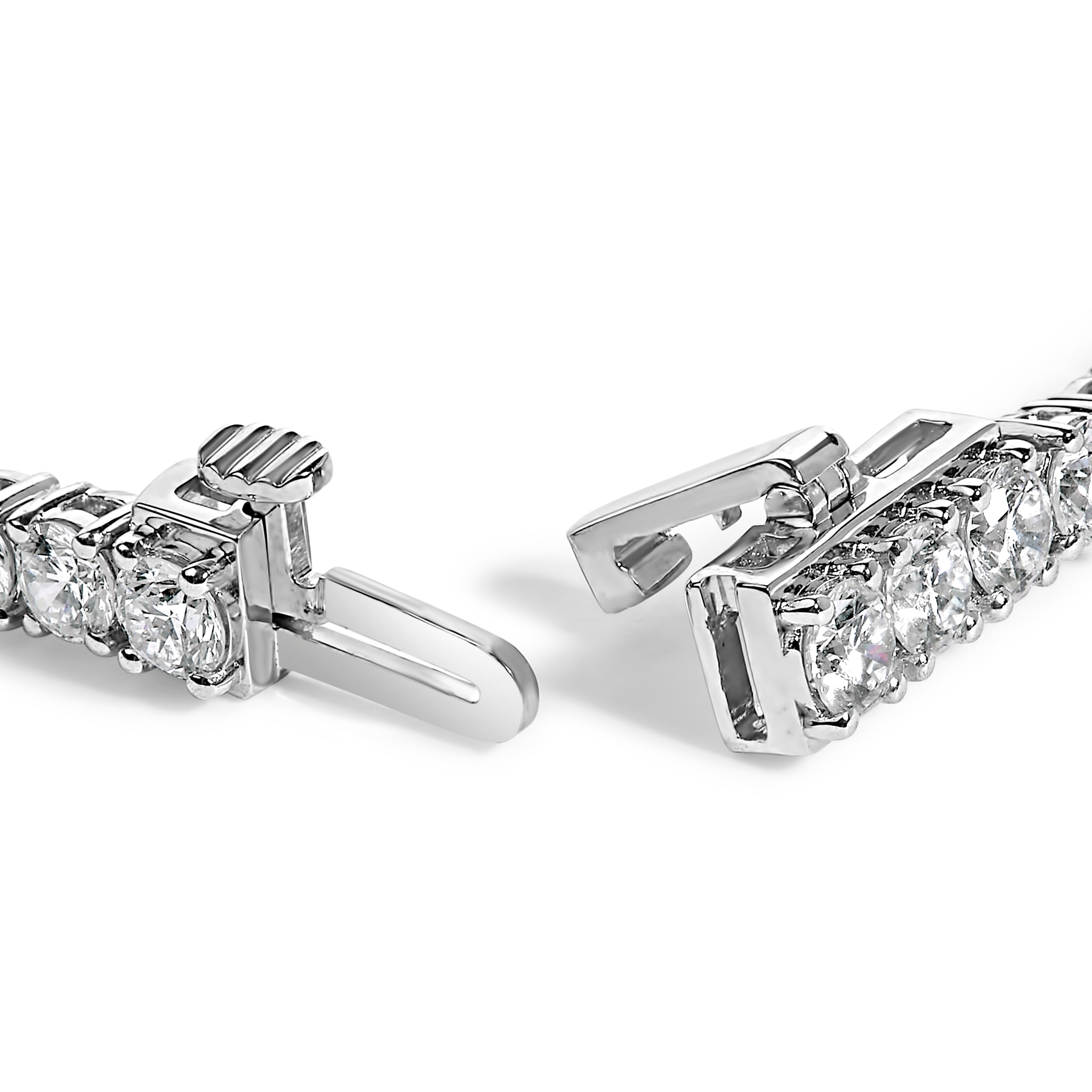 IGI Certified 14K White Gold 6.0 Cttw Lab Grown Diamond Tennis Bracelet DestGlow