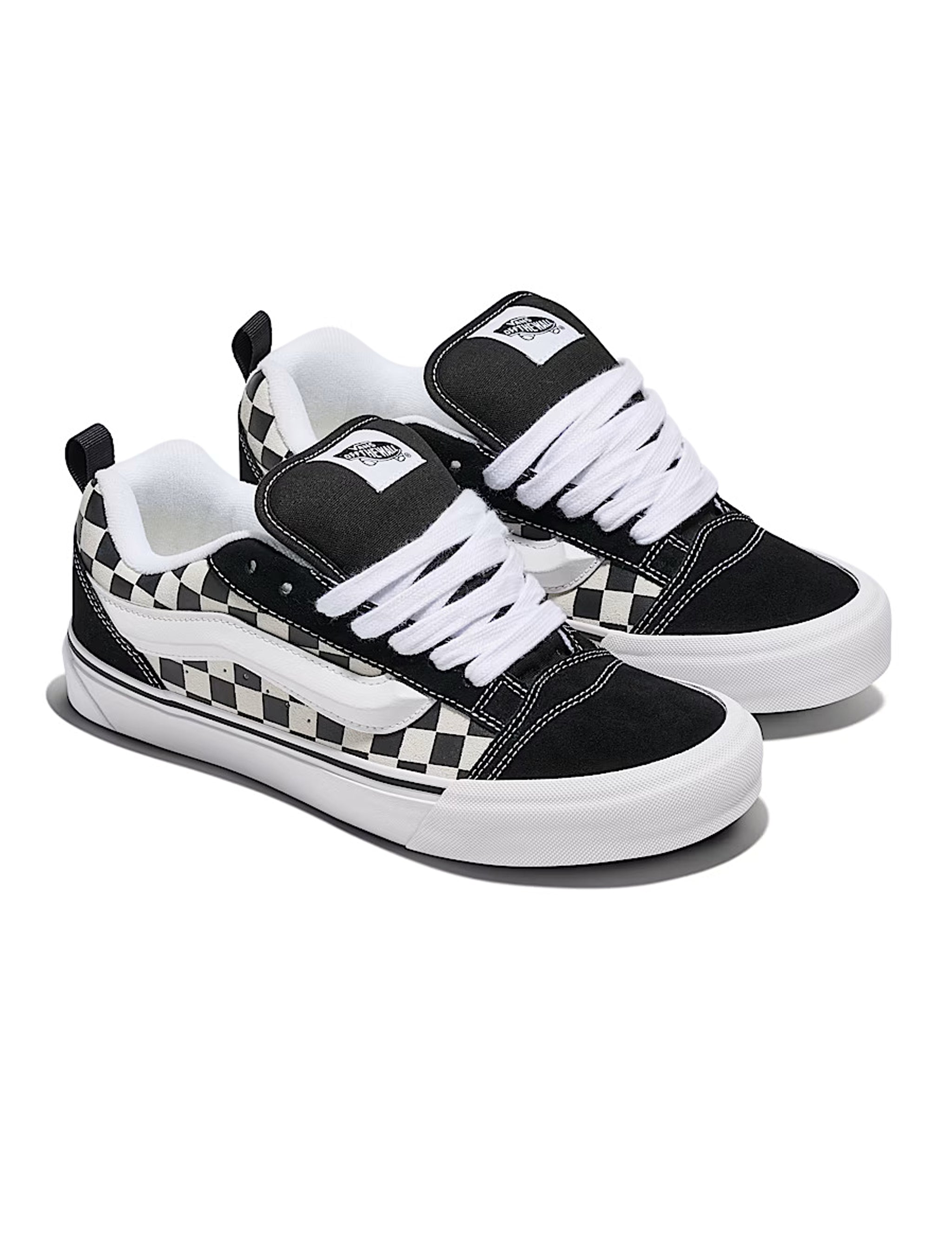 Vans Mens Knu School - Checkerboard Black by Denim Exchange
