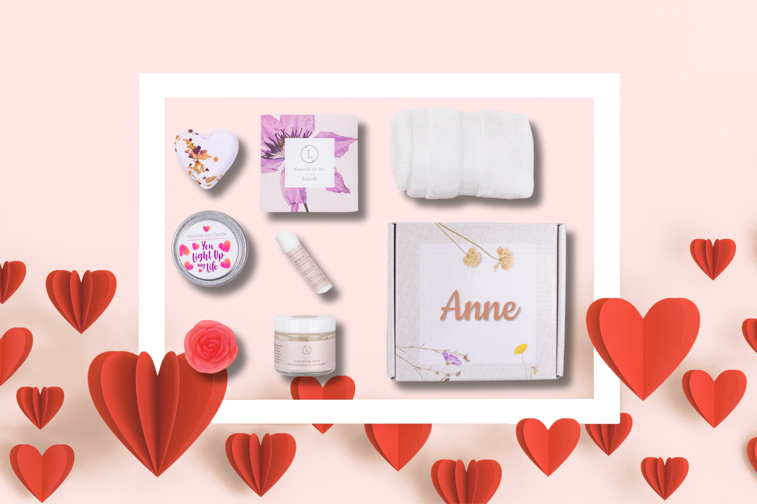 Cute LOVE Special Gift Box, Natural Skincare Gift Box, Mother&