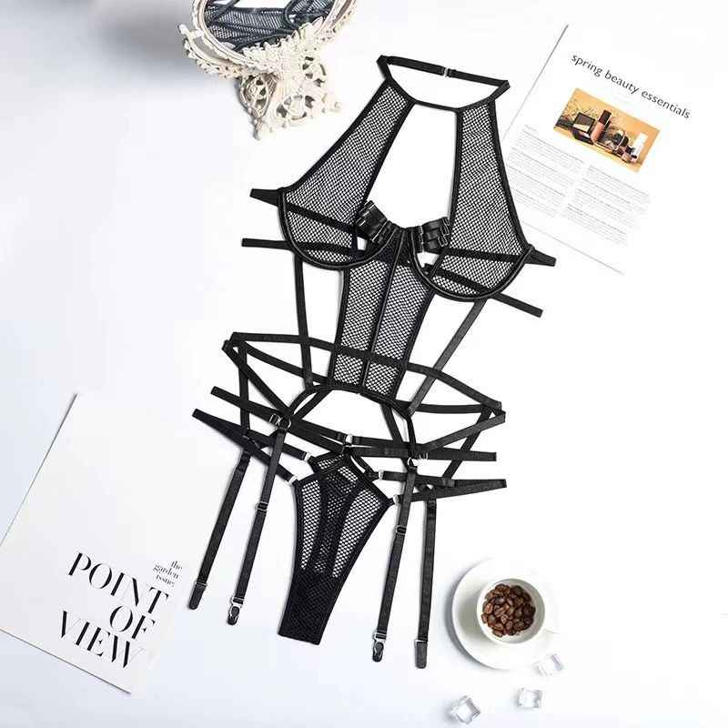 Midnight Temptress Mesh Bodysuit
