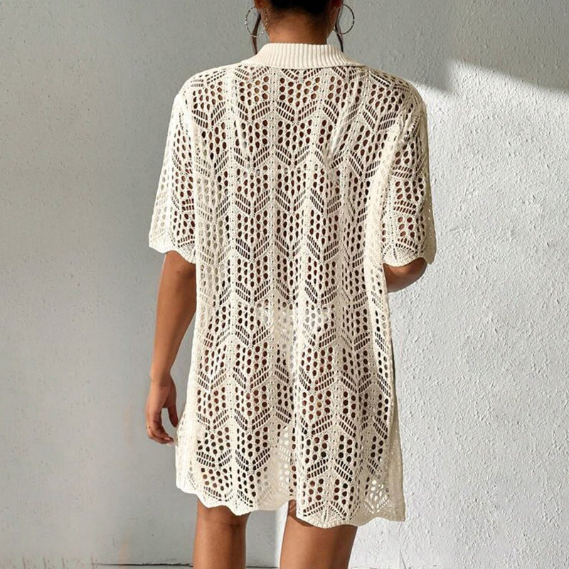 Soleil Crochet Swim Cover Up For Breezy Beach Style