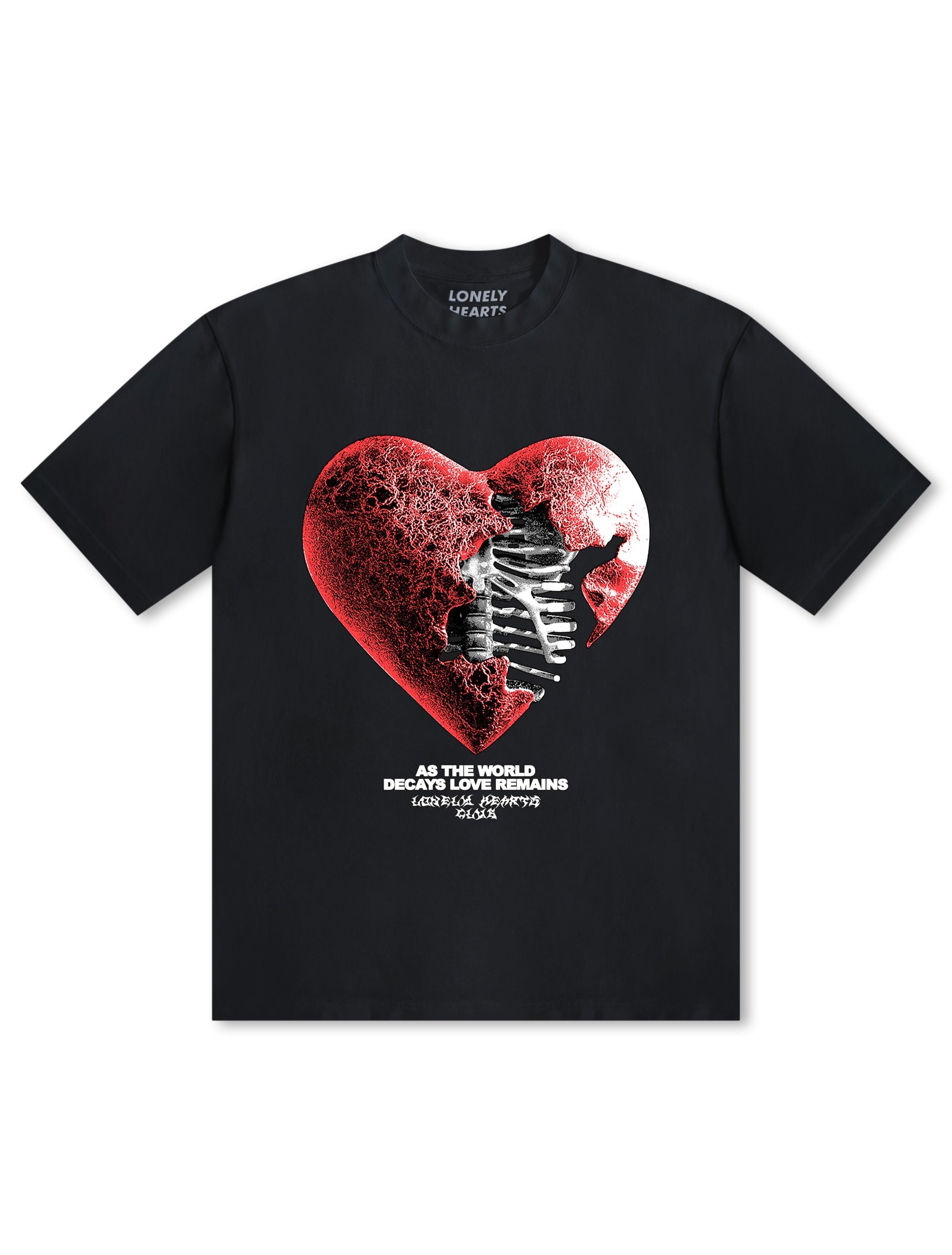 Lonely Hearts Club Love Remains Premium T-Shirt - Black by Denim Exchange