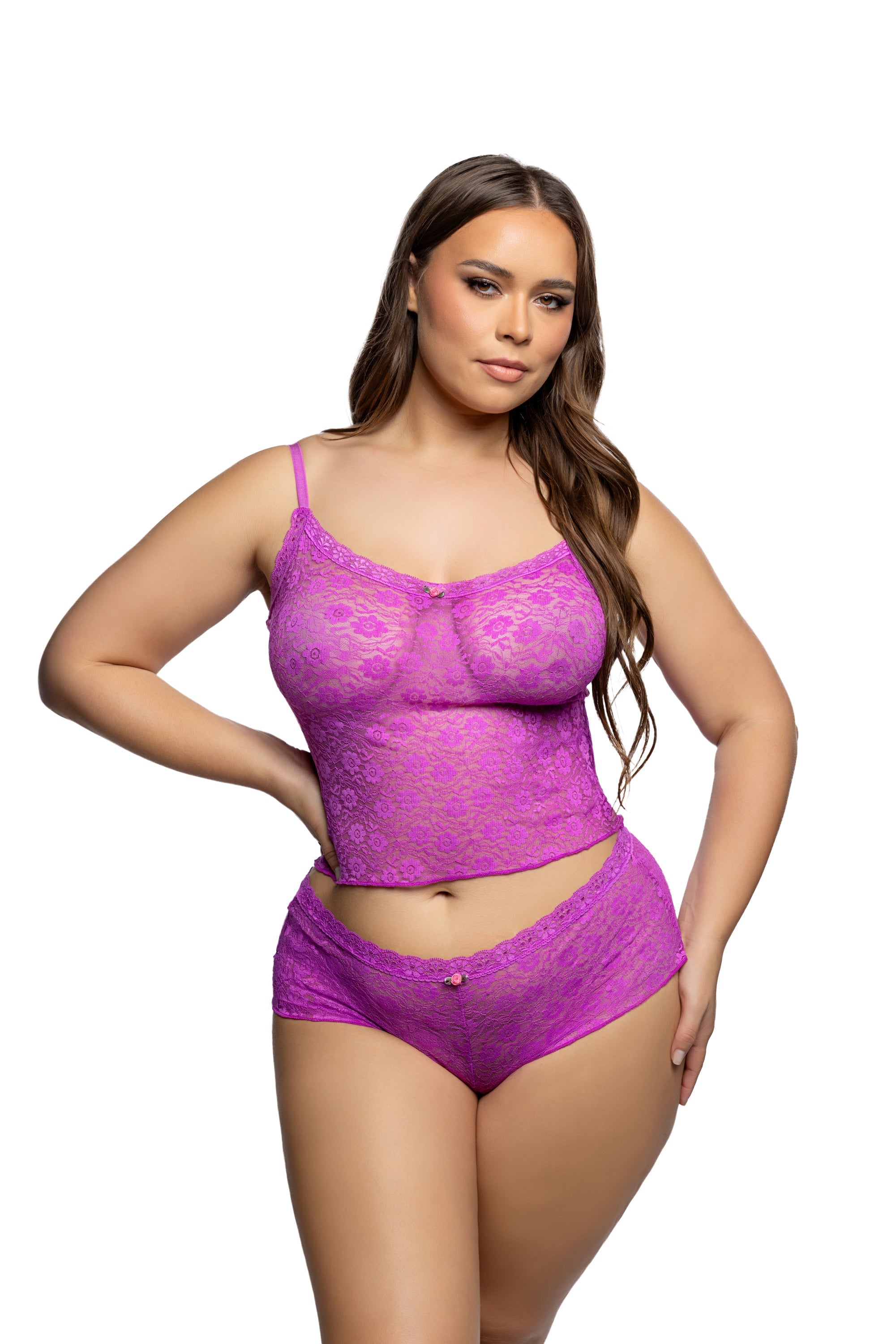 Midnight Muse Lace Cami & Short Set by Rave Fix