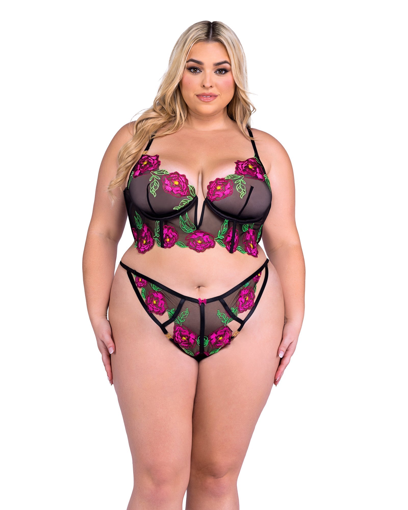 Peony Paradise 2-Piece Bra Set by Rave Fix