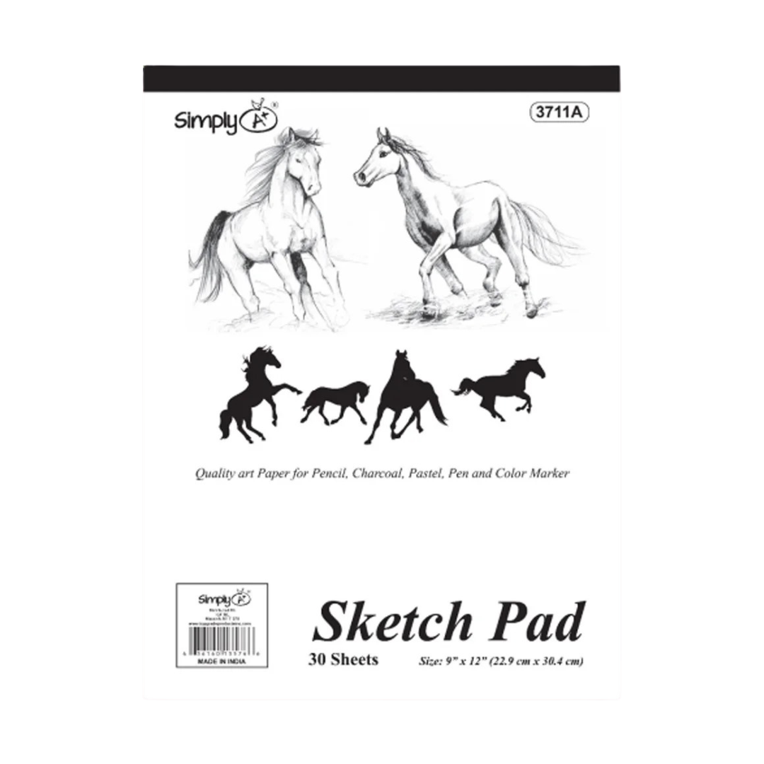 Libreta Sketch Pad Simply A+ 9" x 12" (30 hojas) DestGlow