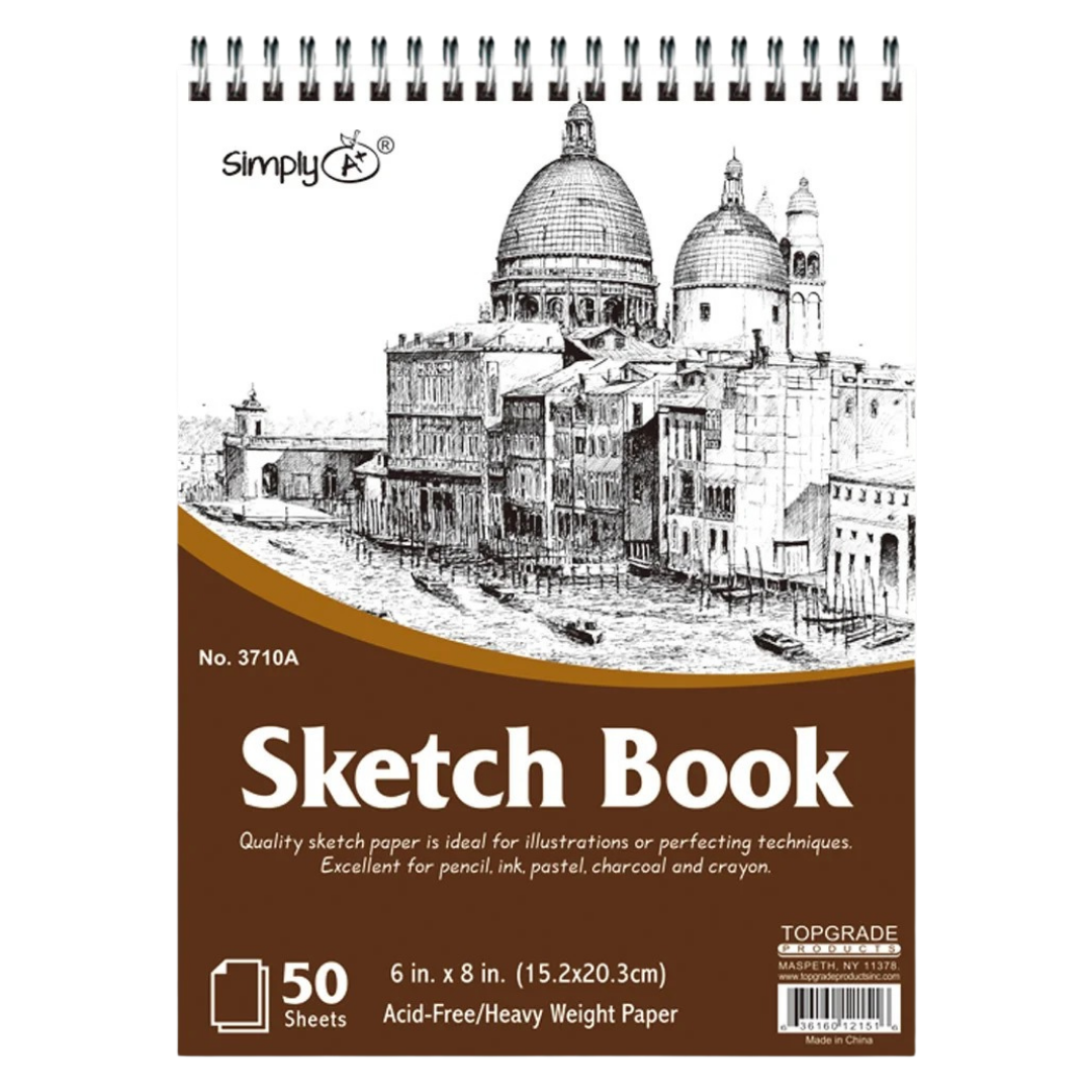 Simply Sketch Book (6?×8?, 50 hojas) DestGlow