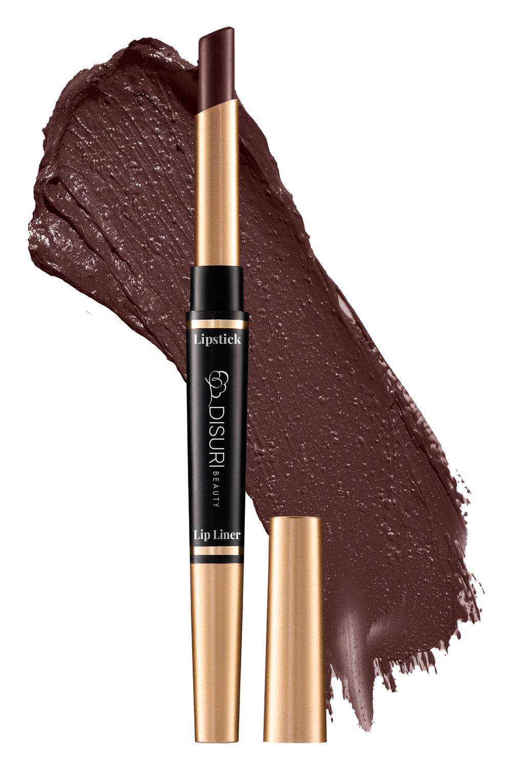 DISURI Beauty 2-in-1 Liquid Lipstick & Lip Liner Kit - Brown Sugar (