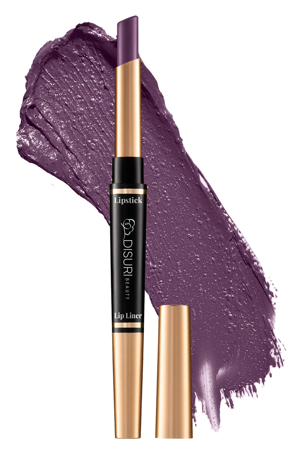 DISURI Beauty 2-in-1 Liquid Lipstick & Lip Liner Kit - Uptown Purple (