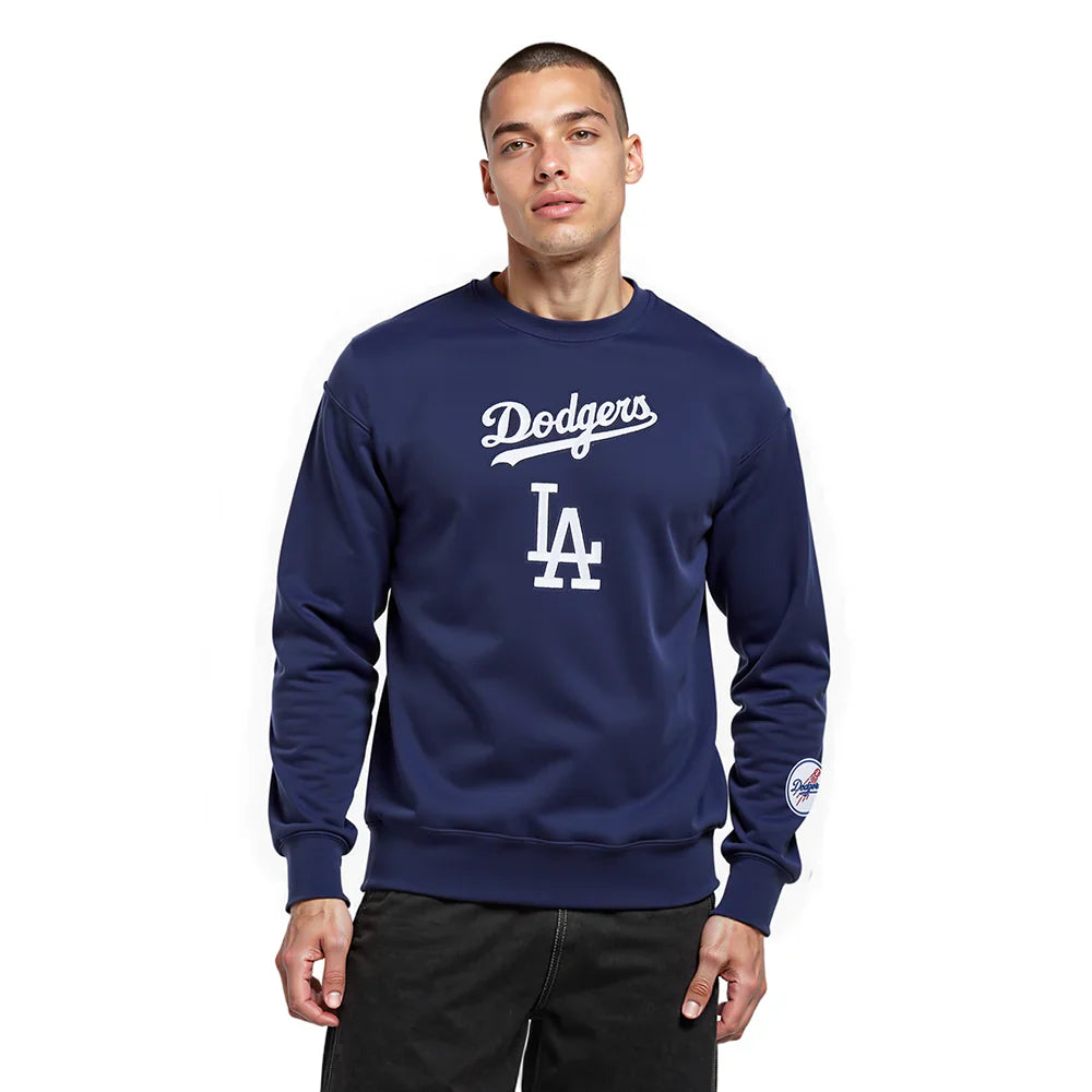 Pro Standard LA Dodgers Wingspan Drop Shoulder Crewneck - Midnight Navy by Denim Exchange