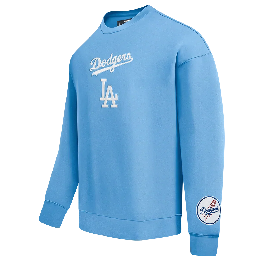 Pro Standard LA Dodgers Wingspan Drop Shoulder Crewneck - University Blue by Denim Exchange