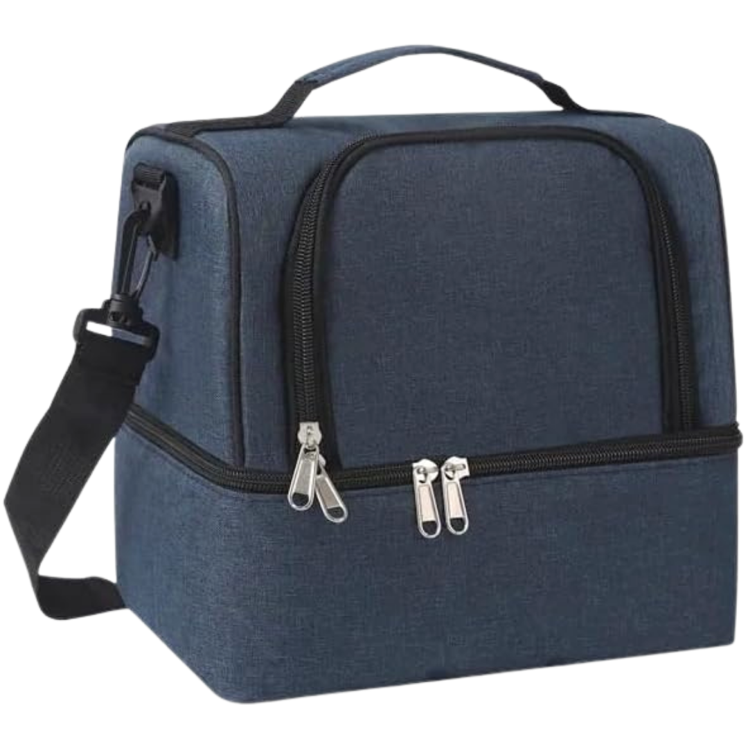 Lonchera Insulada con Dos Compartimientos – Azul DestGlow