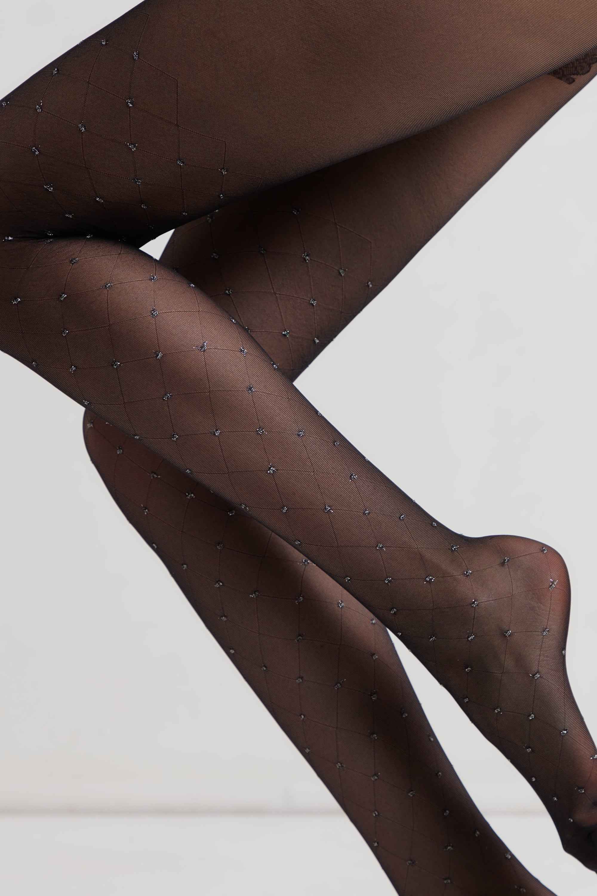 Fantasy Tights Conte Lusso - Diamond Lurex Polka Dots