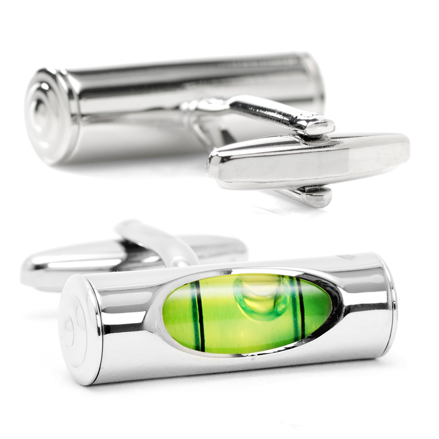 Green Level Cufflinks by Cufflinks.com