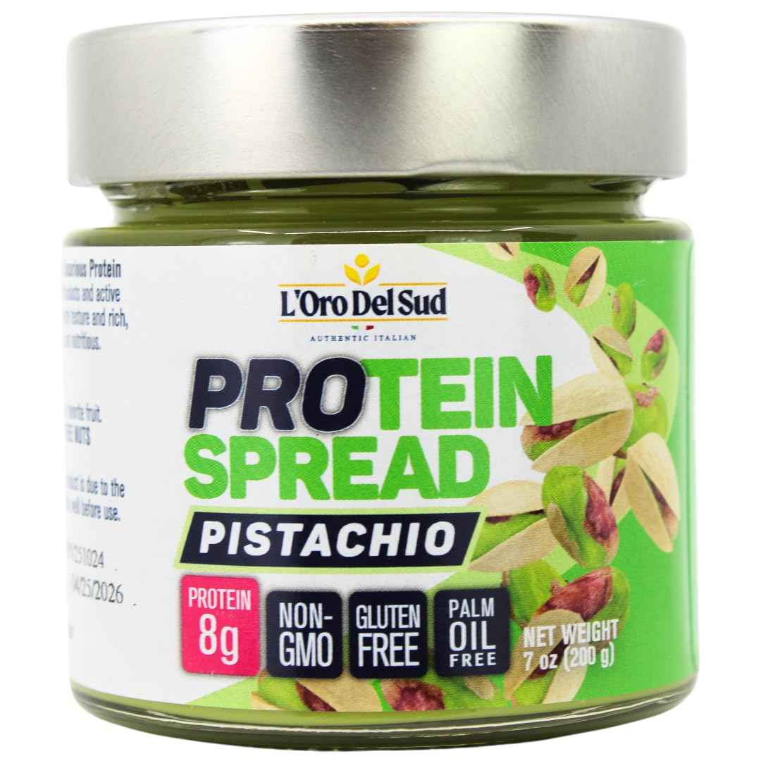 LOro Del Sud, Pistachio Protein Butter Spread, 7oz (200g)