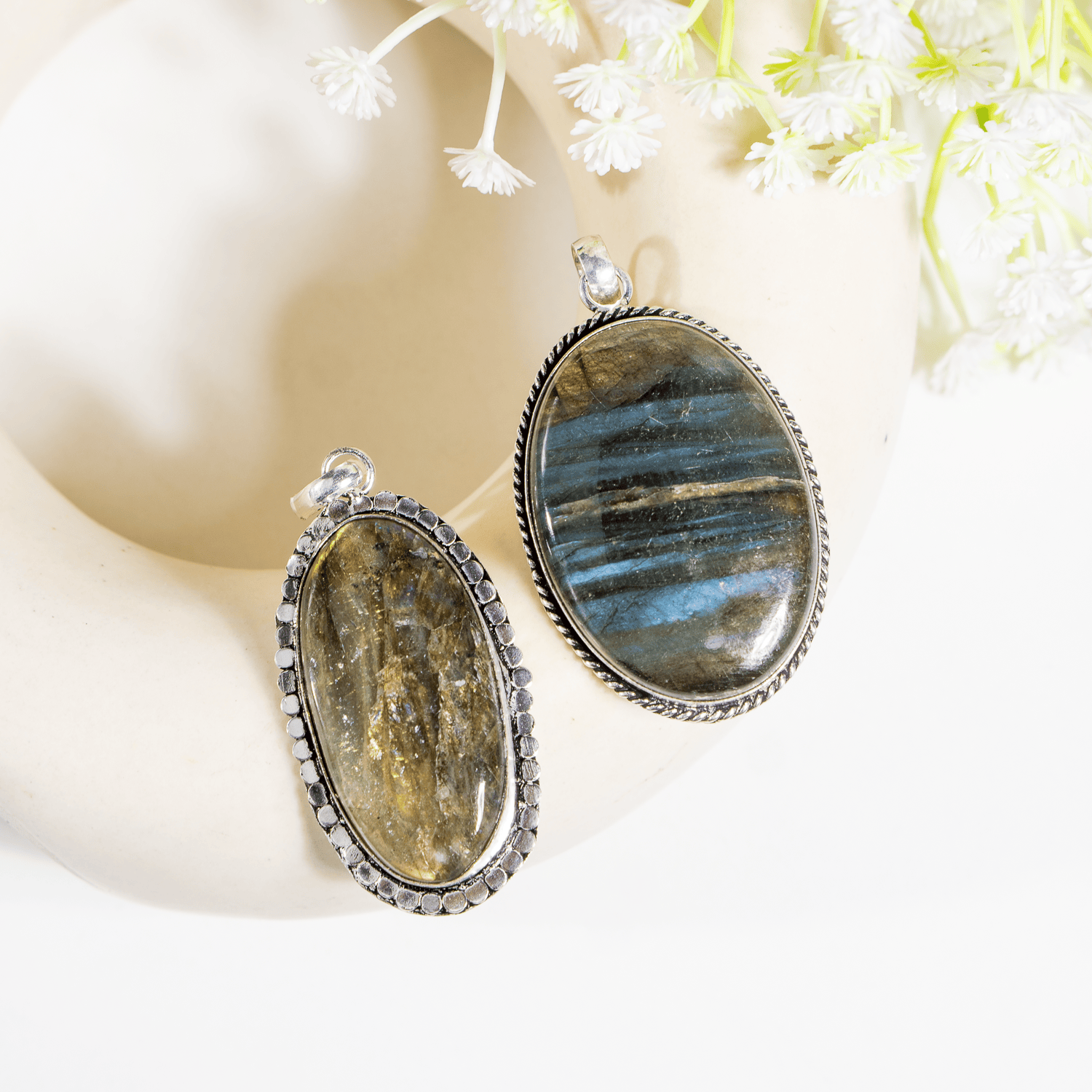 Labradorite Pendants – Natural Crystal Pendants Healing Gemstone Pendants