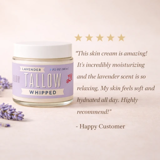 Lavender Tallow Gift Set - Premium Relaxation Bundle | Skincare, Candle & Soap by Lady May Tallow