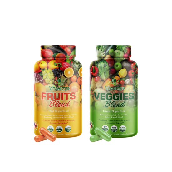 Superfood Fruits and Veggie Capsules - Overall Health and Energy - For Men and Women DestGlow