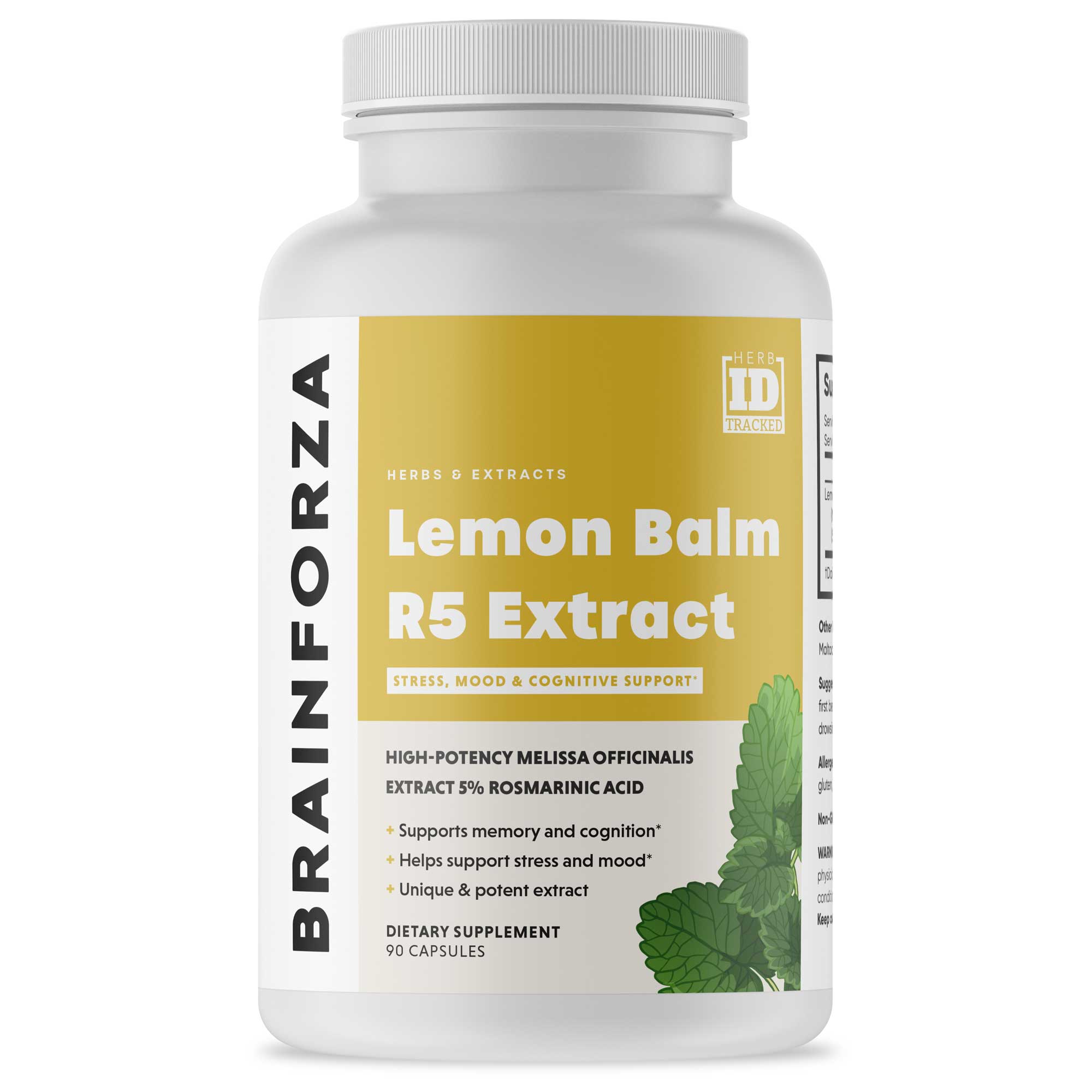 Lemon Balm R5 Extract, 90 Capsules by Brain Forza®