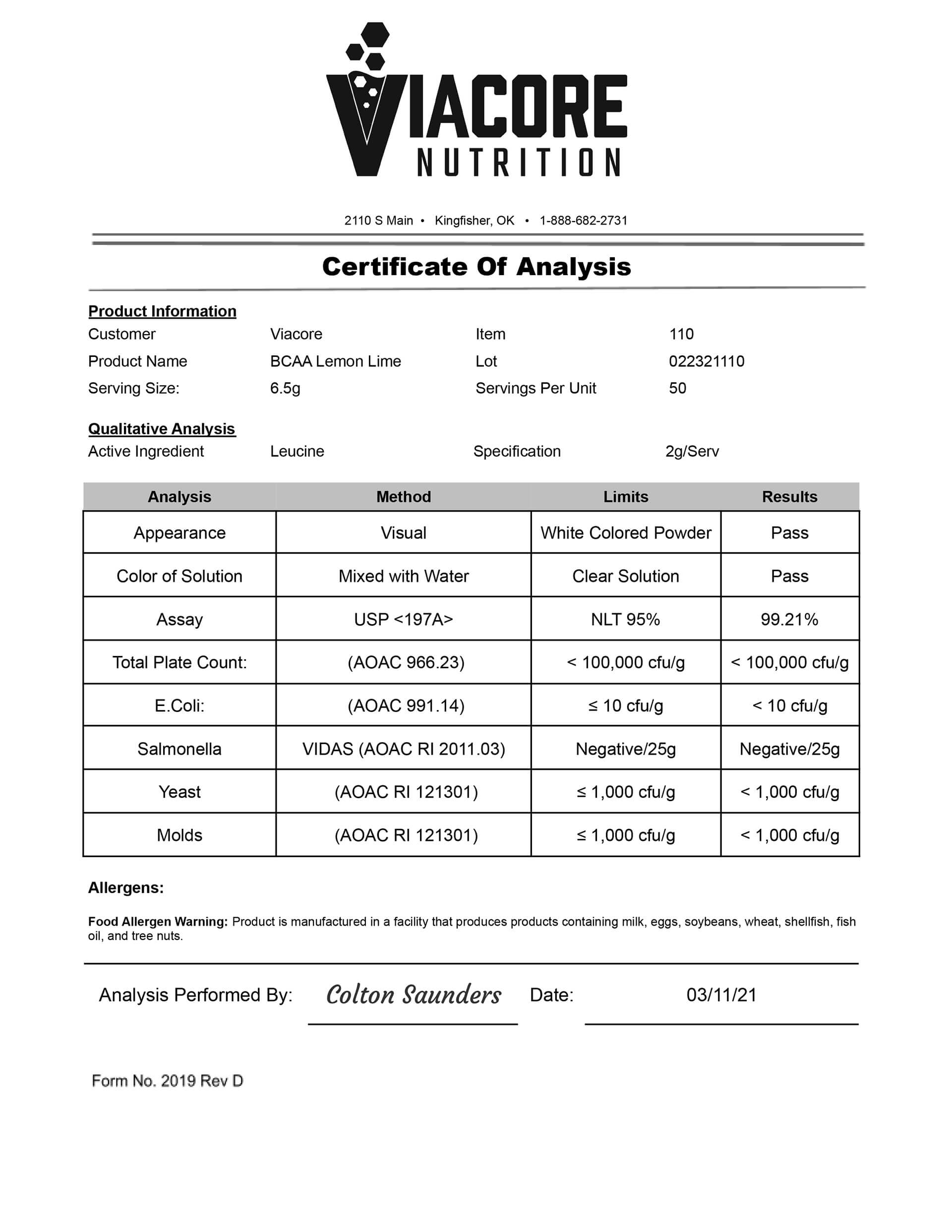 Lemon Lime BCAA + Electrolyte Powder | Hydration & Recovery | Made in USA by Virtrue