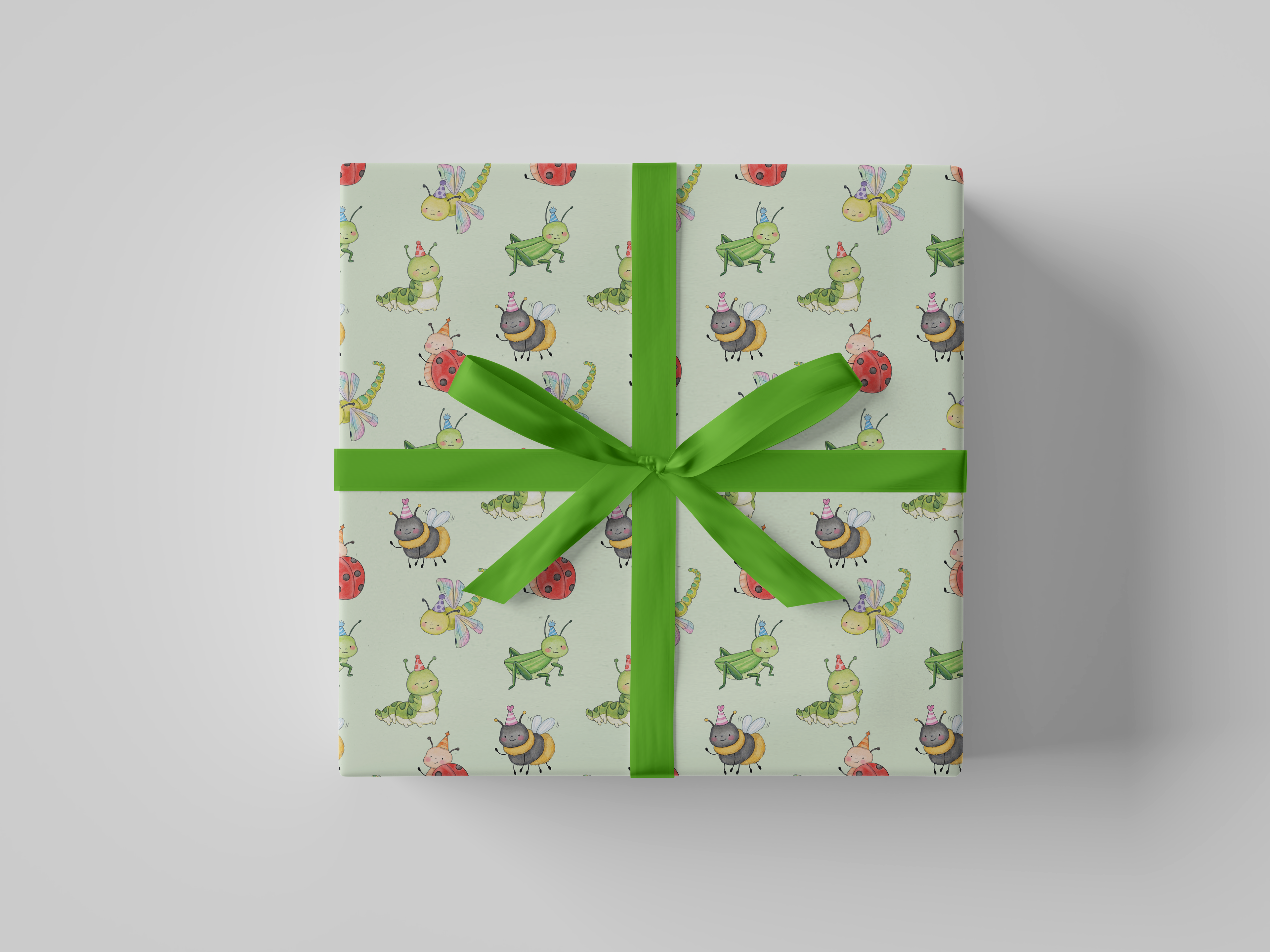Little Love Bugs Gift Wrap by Deck & Adorn