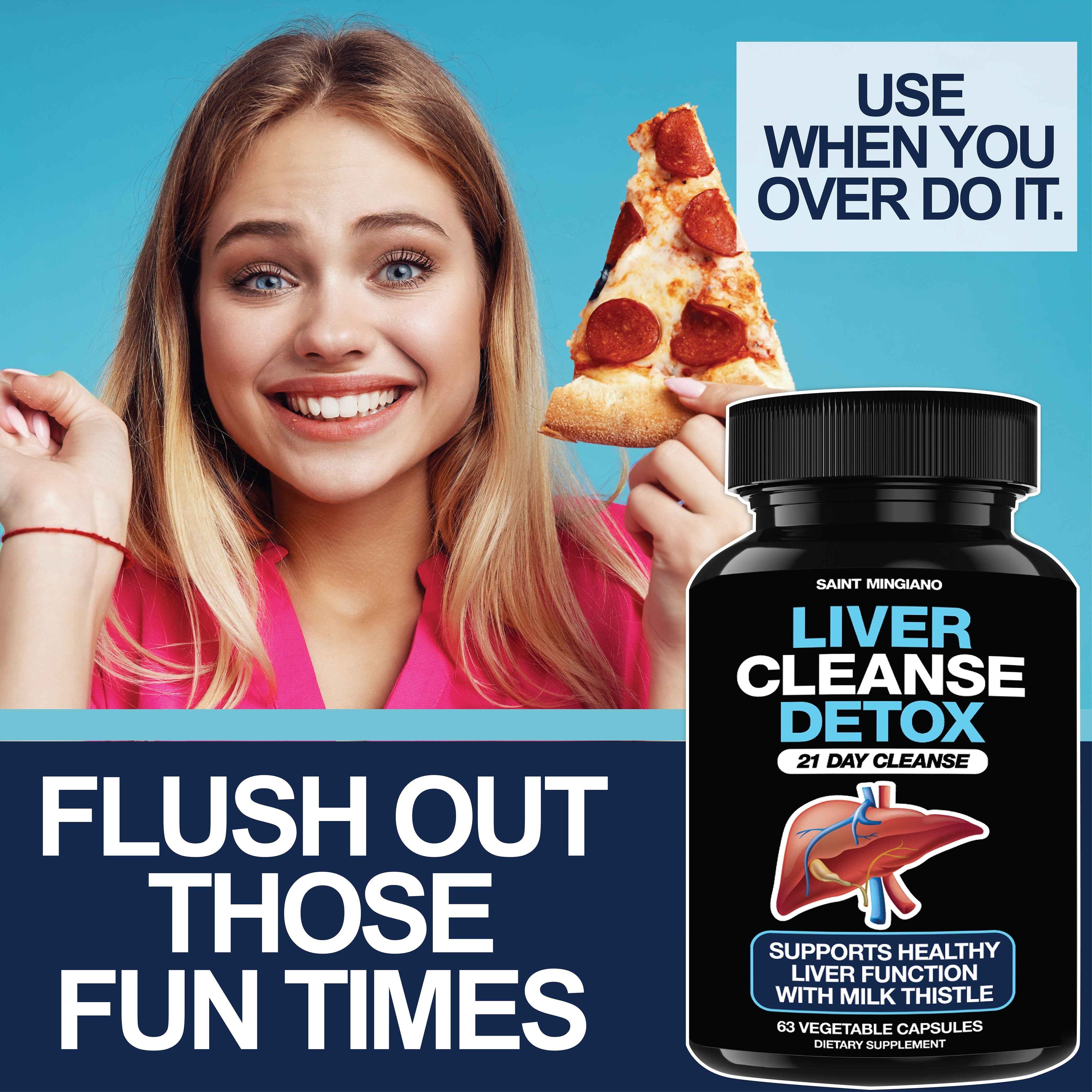 Liver Cleanse Detox & Repair - 21 Day Cleanse - Natural Liver Support Supplement with Milk Thistle