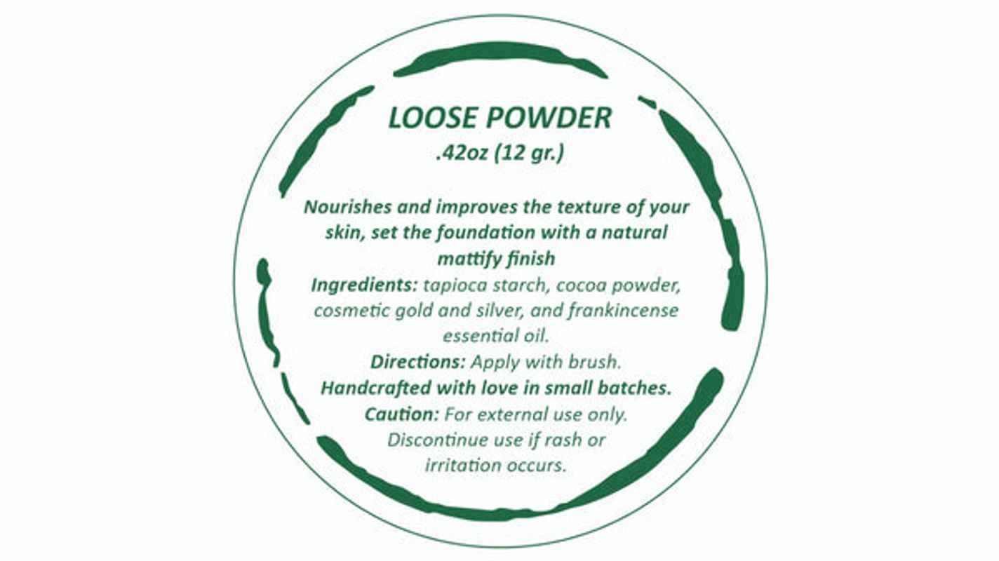All-Natural Bronzer Loose Powder. Eco-Friendly
