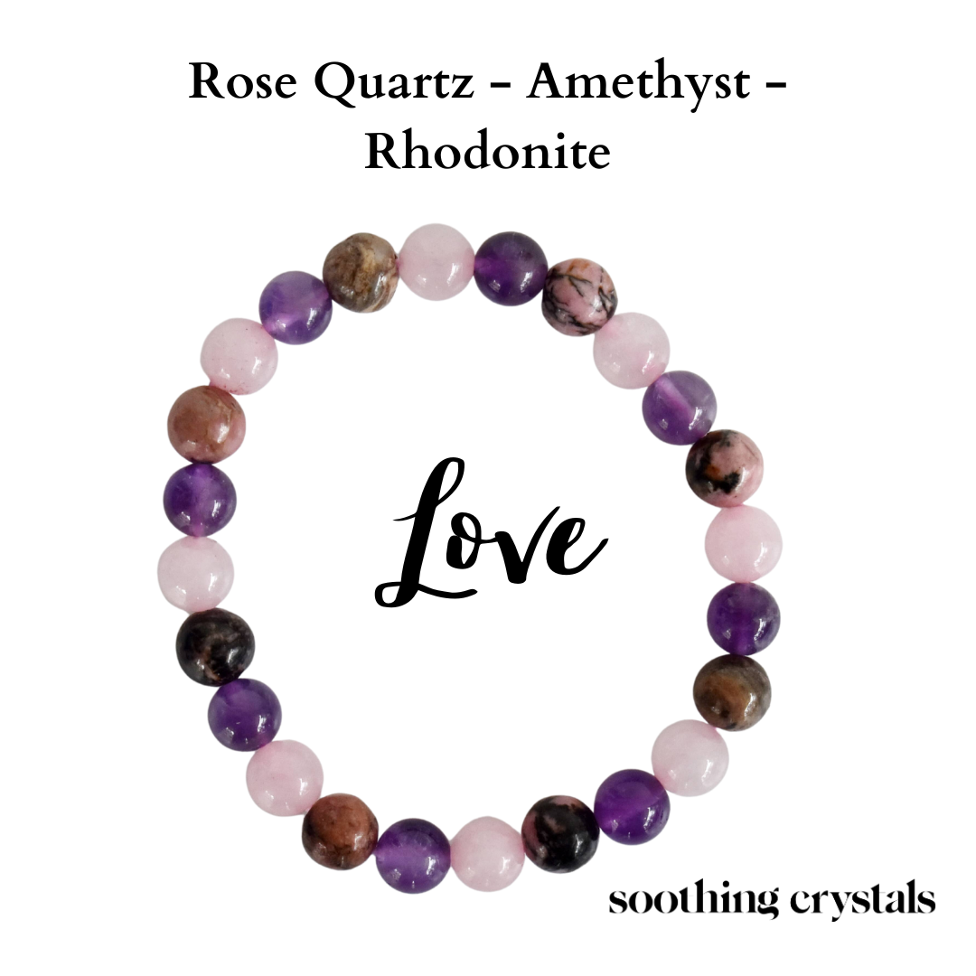 Attracting LOVE Crystal Bracelet (Enhances, Compassion, Connection) DestGlow
