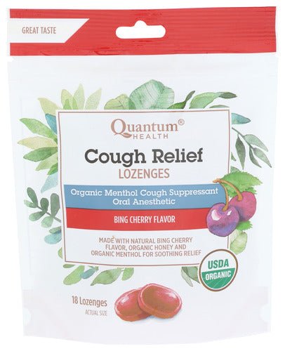Cough Relief Lozenges, Organic, Quantum Health by Country Life Natural Foods