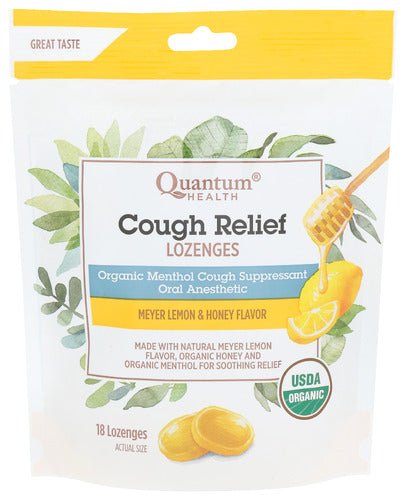 Cough Relief Lozenges, Organic, Quantum Health by Country Life Natural Foods
